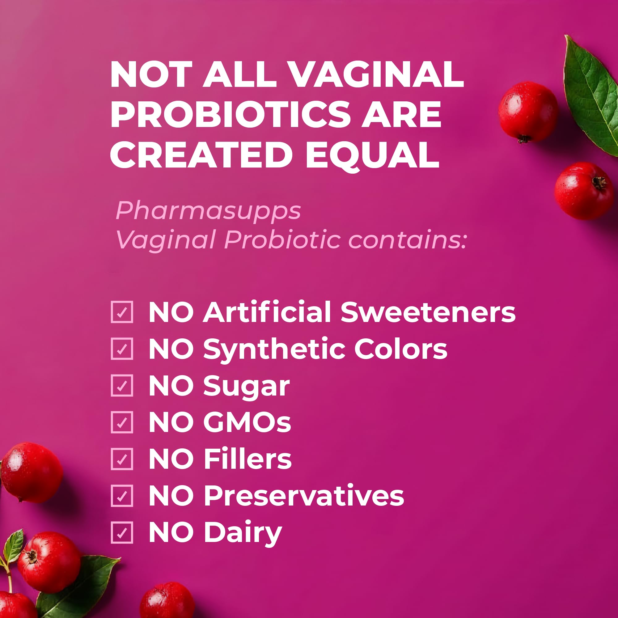 Women’s Probiotic for Vaginal Health | 50 Billion CFU with Probiotics, Prebiotic, Postbiotics & Cranberry for pH Balance, UTI Support, Yeast, Gut Health, Odor, Dryness & Feminine Comfort PharmaSupps uk supplements