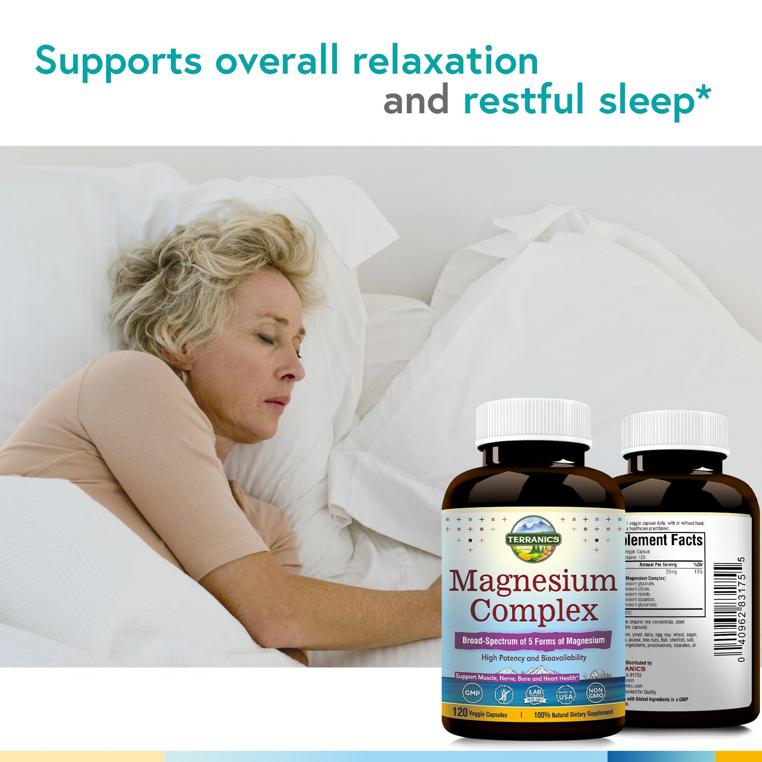 Terranics Magnesium Complex, Total 240 Capsules, Max Absorption, Glycinate, Citrate Terranics uk supplements