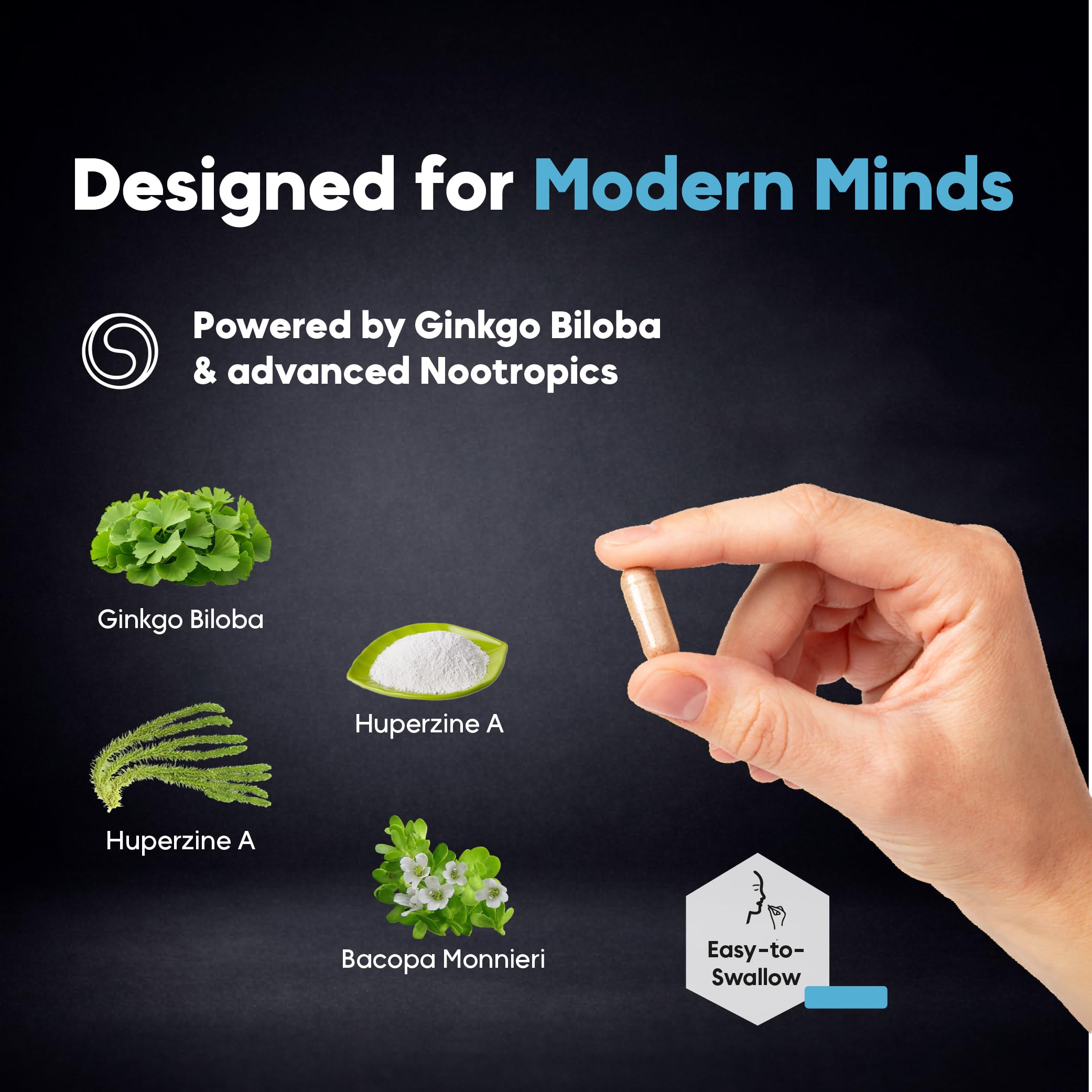 Brain Neuro Matrix – Memory & Focus Nootropic with Ginkgo Biloba & Huperzine A – Caffeine-Free Vegan Brain Supplement for Clarity, Focus & Mood – 90 Capsules (3-Month Supply) Kaitamin uk supplements