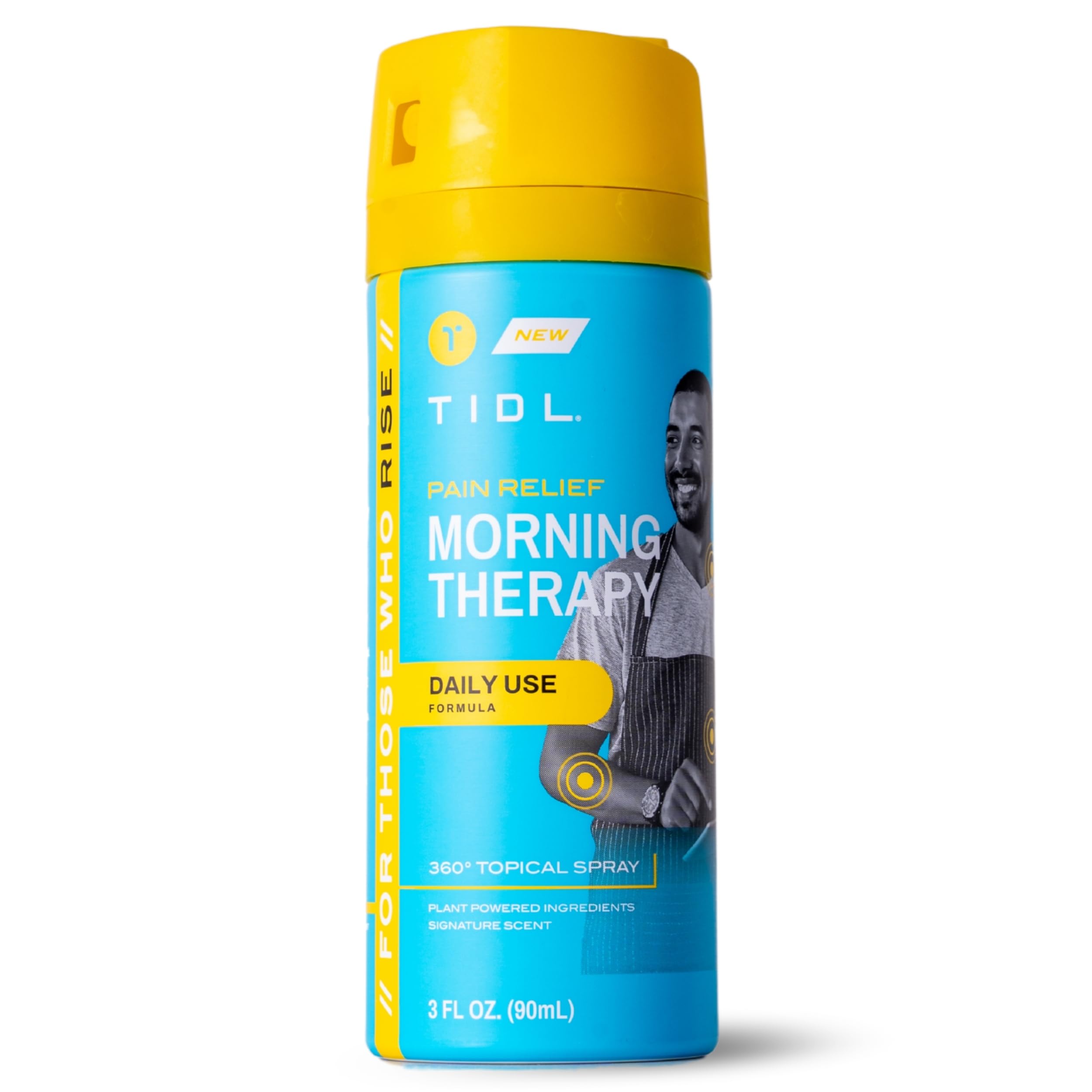 TIDL Pain Relief Spray, 3 Oz, Refreshing Morning Therapy for Muscle, Joint & Neck Pain Relief, Energizing, Plant-Based Menthol & Camphor Pain Reliever, Quick Drying Formula TIDL uk supplements