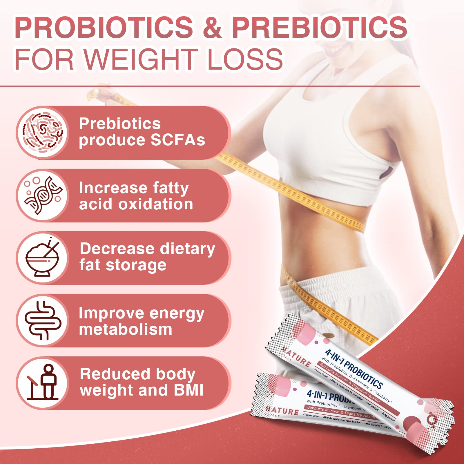 Probiotics-for-Women Prebiotics-and-Probiotics-Powder, 100-Billion-CFUs 45-Day-Supply NATURE TARGET uk supplements