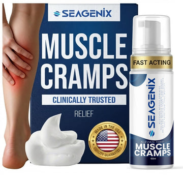 Seagenix Muscle Cramp Relief Foam – Fast-Acting Magnesium for Leg & Calf Cramps – Quick-Activation Comfort, Ready for Instant Use in Seconds – Day or Night Seagenix uk supplements