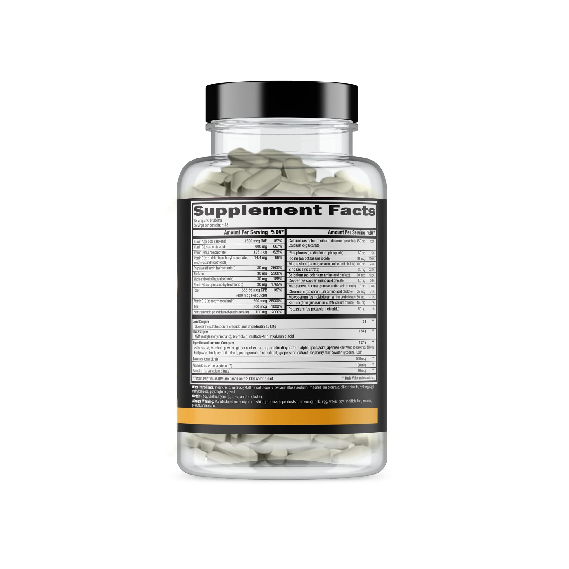 CONTROLLED LABS Orange Triad Daily Multivitamin, Iron Free Sports Supplement for Workout, Digestion, Immune, and Joints, 45 serv - Tablets (270 Count (Pack of 1)) CONTROLLED LABS uk supplements