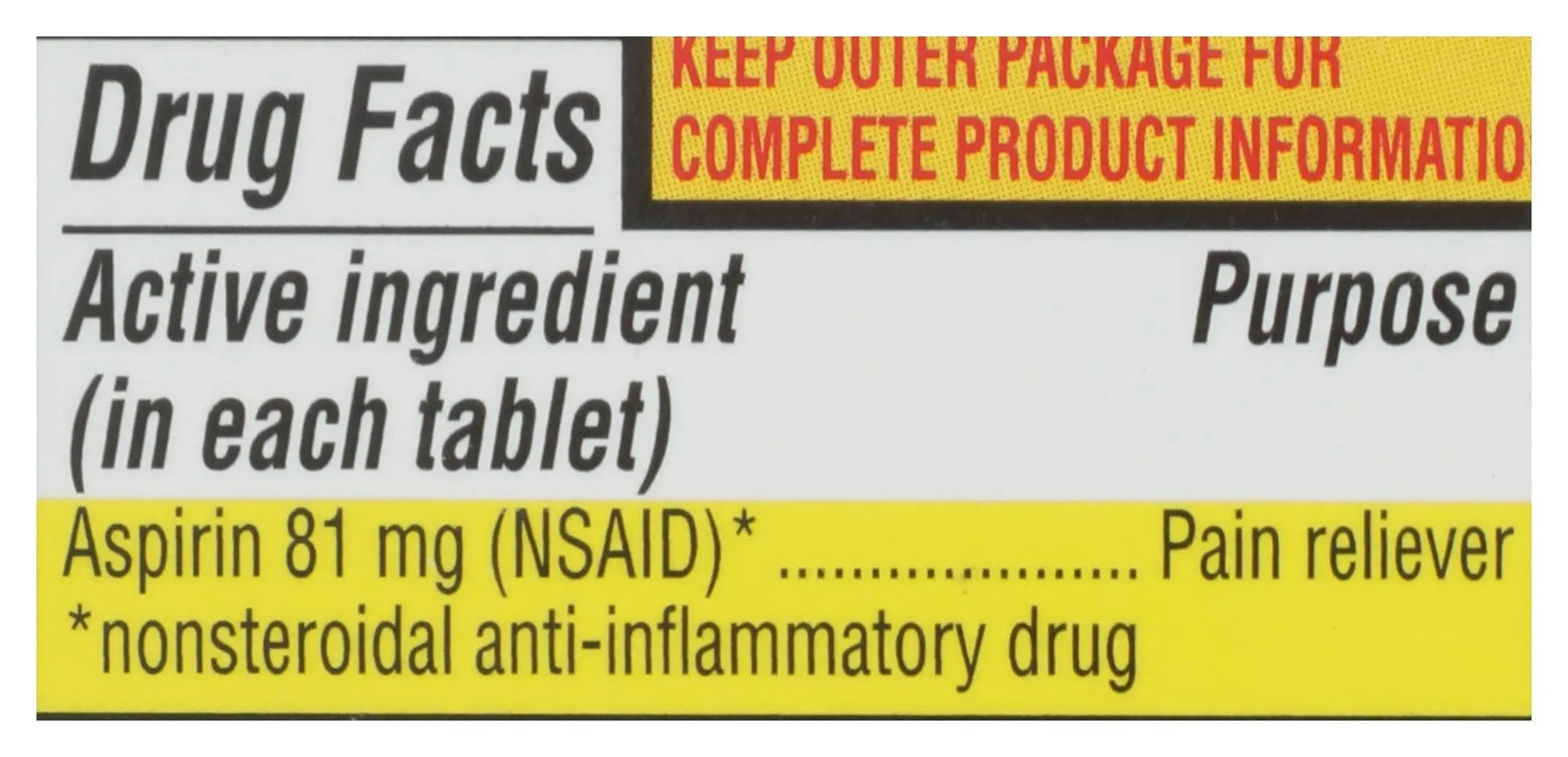 Rite Aid Aspirin Enteric Tablets, 81 mg Aspirin - 120 ct, Low Dose Aspirin | NSAID | Migraine Relief Products | Safety Coated | Enteric Coated Aspirin Regime (Package May Vary) Rite Aid uk supplements