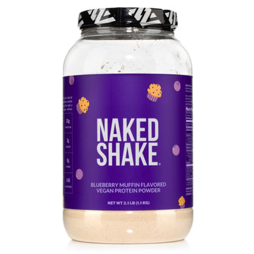 Naked Shake - Blueberry Muffin Protein Powder - Flavored Plant Based Protein Naked Nutrition uk supplements