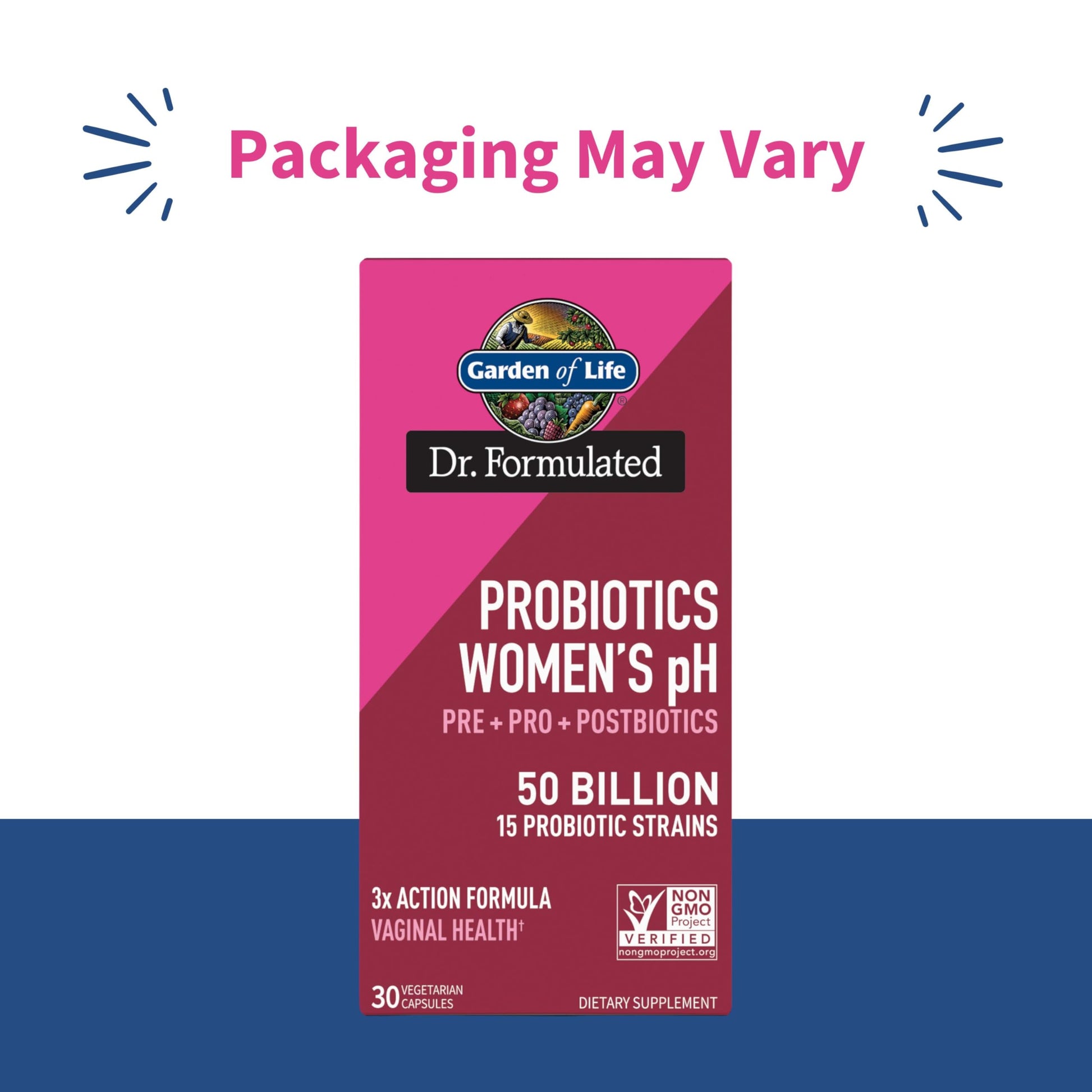 Garden of Life Dr Formulated Once Daily 3-in-1 Complete Prebiotics, Postbiotics & Probiotics for Women, PRE + PRO + POSTBIOTIC Supplement for Women’s Digestive, Immune & Vaginal Health, 30 Day Supply Garden of Life uk supplements