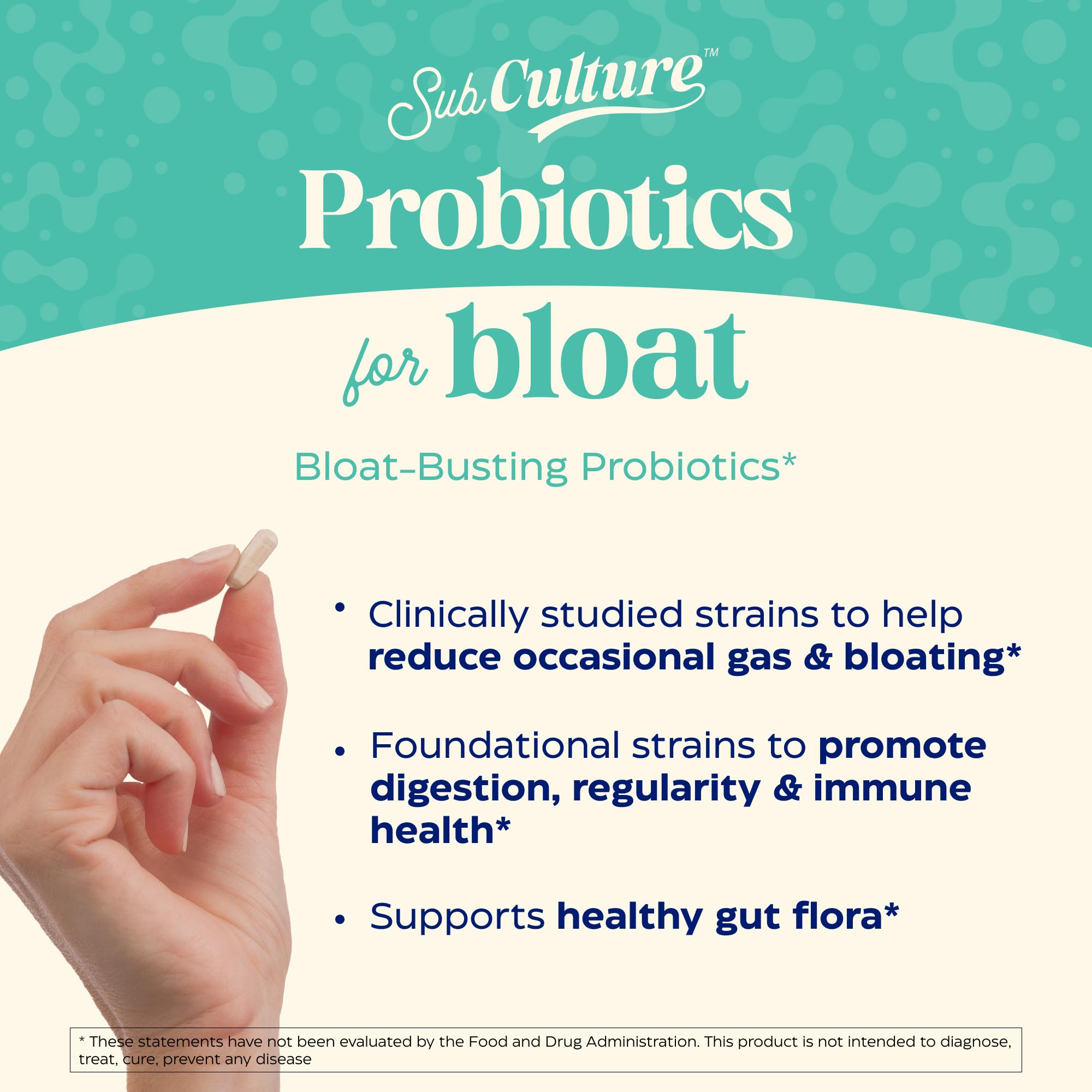 Enzymedica SubCulture Probiotics for Gas & Bloating, 50 Billion CFU, Supports Immune & Digestive Health, Regularity & Gut Flora, 30 Count Enzymedica uk supplements