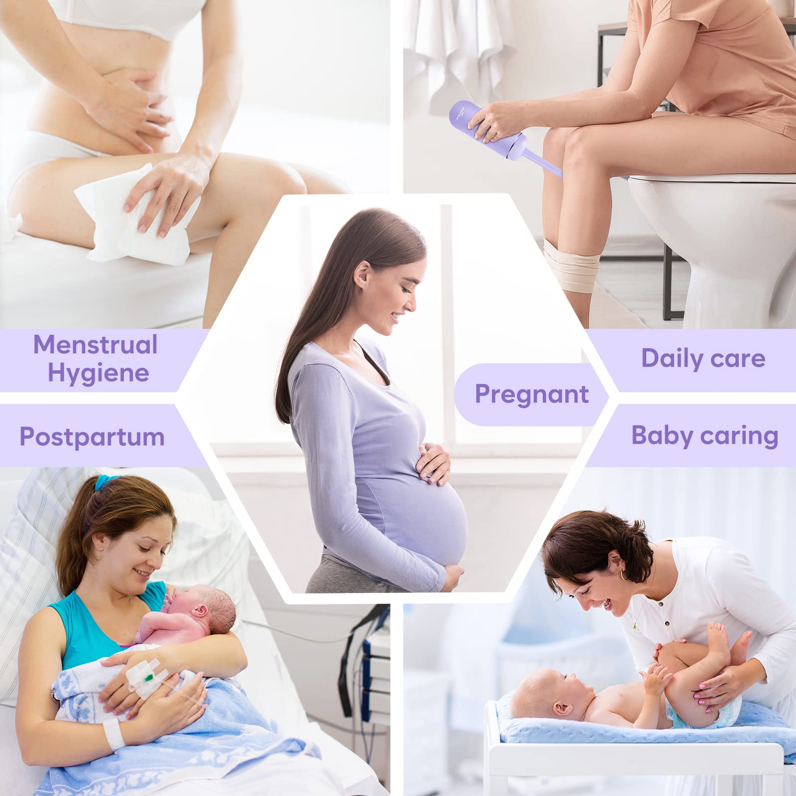 Portable Peri Bottle for Postpartum & Perineal Care: Easy@Home Handheld Bidet Perfect for Personal Easy@Home uk supplements