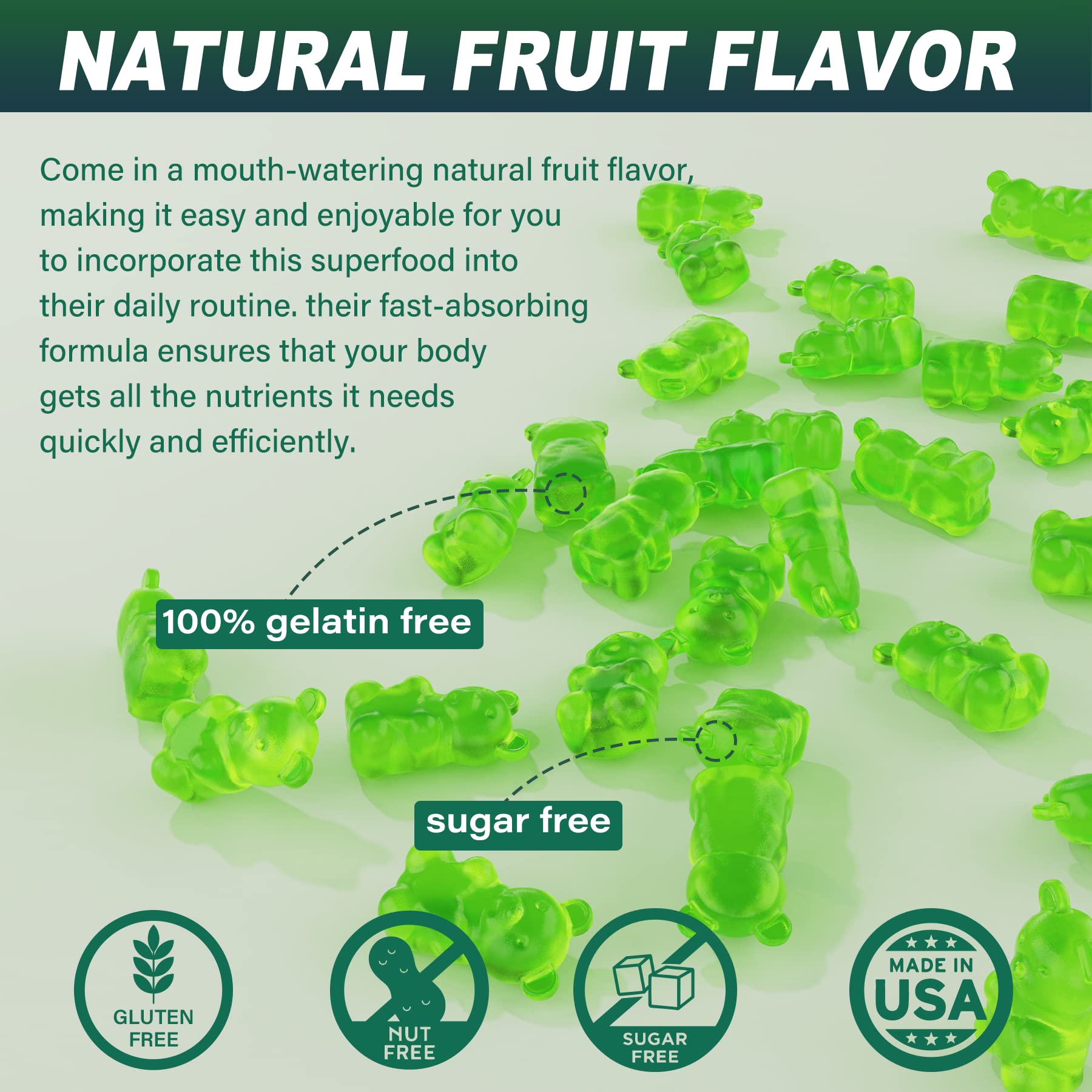 Sugar-Free Sea Moss Iodine Gummies 5000mg, Extra Strength Irish Moss Gel Supplement EnvyCure uk supplements