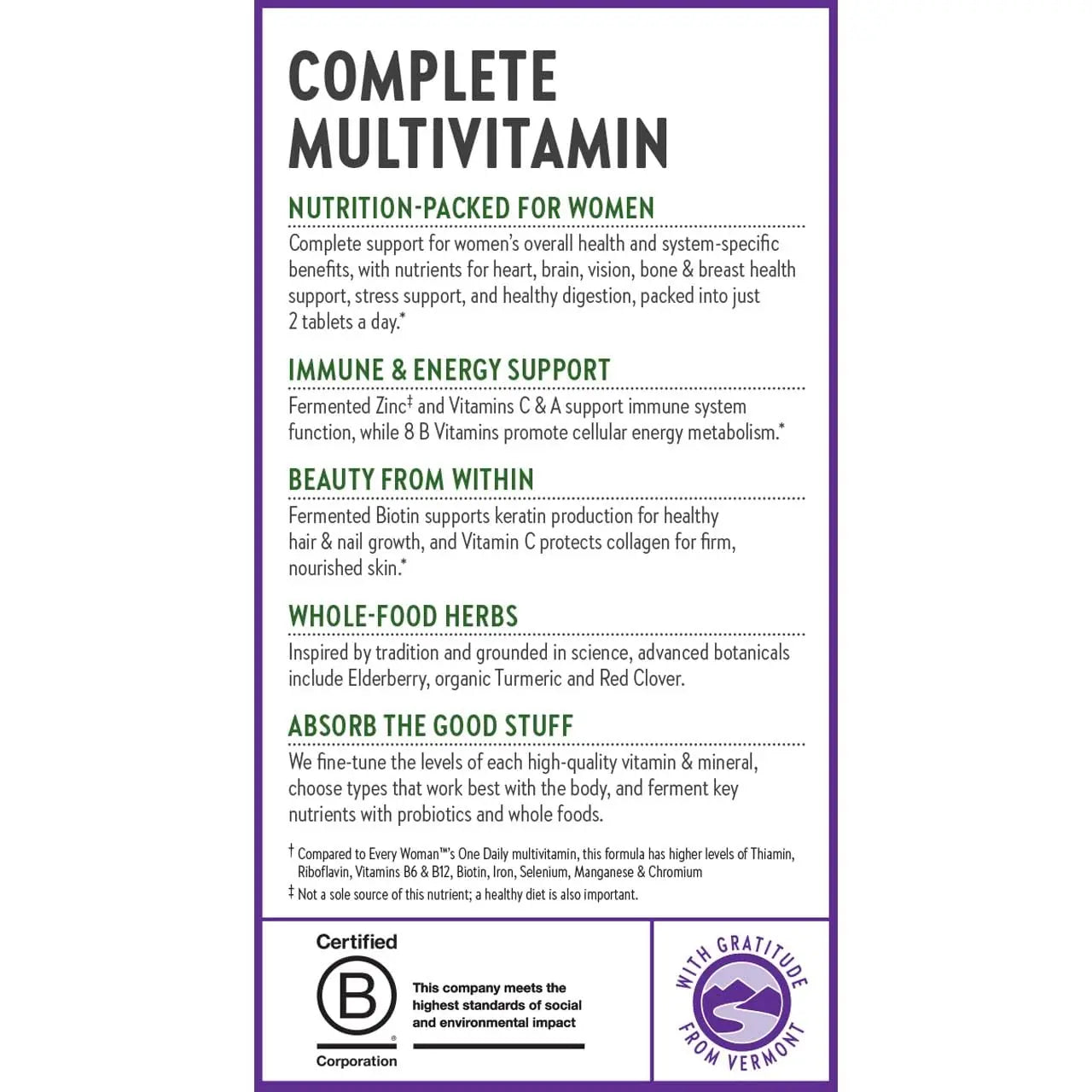 New Chapter Women's Multivitamin Advanced Formula for Stress, Bone, Immune, Beauty & Energy Support, Higher Levels New Chapter uk supplements