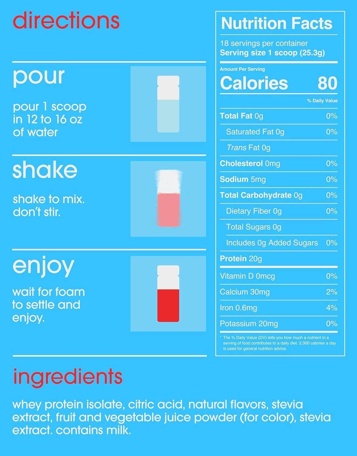GRAMMS Clear Protein Powder Packets 20G Protein Sample Packets Variety Flavors for Women & Men | Lactose Free, Grass-Fed Whey Isolate, Gluten Free, Zero Sugar, Gut Friendly, Non-Bloating(9 Pack) GRAMMS uk supplements