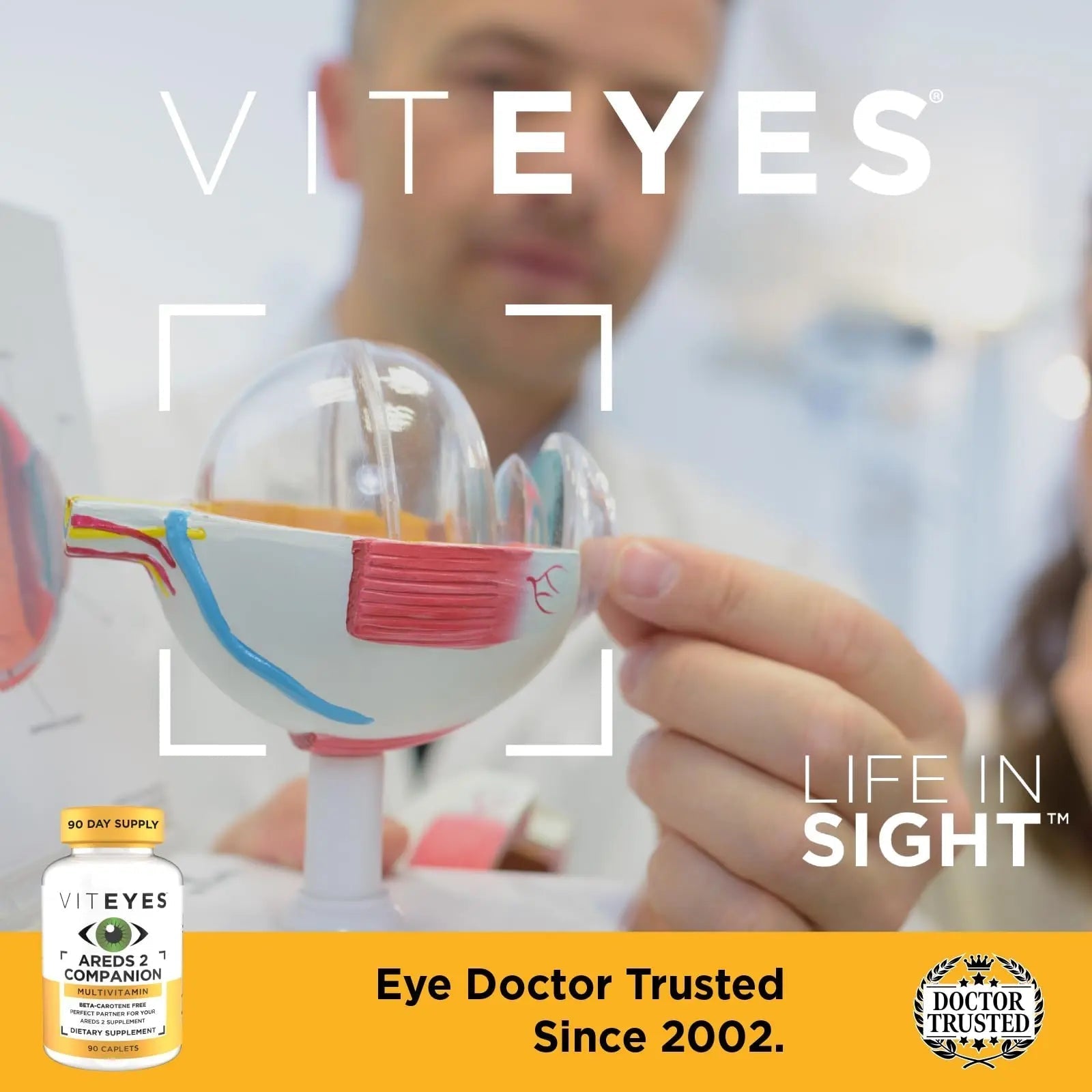 Viteyes Classic AREDS 2 Companion Beta-Carotene Free Multivitamin Supplement, Comprehensive Multivitamin Formula Viteyes uk supplements