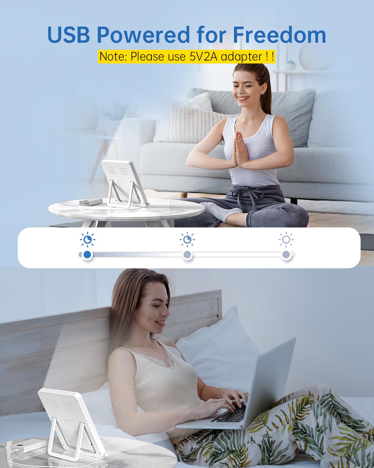 SUXIO Light Therapy Lamp - 10000 Lux Therapy Light, 3 Timing & Mode Happy Lamp SUXIO uk supplements