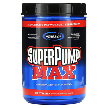 Gaspari Nutrition - SuperPump MAX - The Ultimate Pre Workout Powder, Sustained Energy Gaspari Nutrition uk supplements