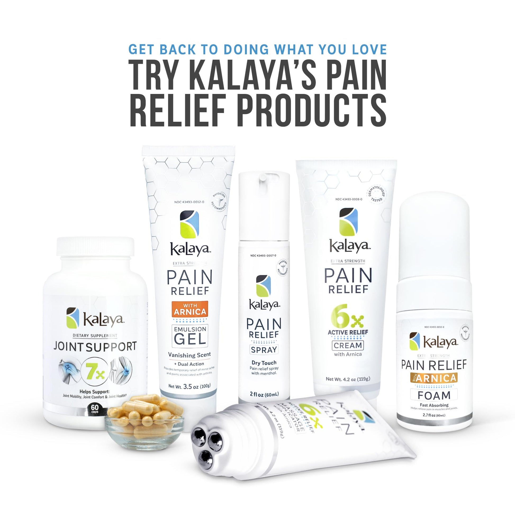 Kalaya Pain Relief Cream with Arnica for Muscles and Joints – 6 Natural Active Ingredients with Long Lasting and Fast Acting Relief in 3 Minutes - Dermatologist Tested to Soothe Tension - 4.2 oz Kalaya Naturals uk supplements