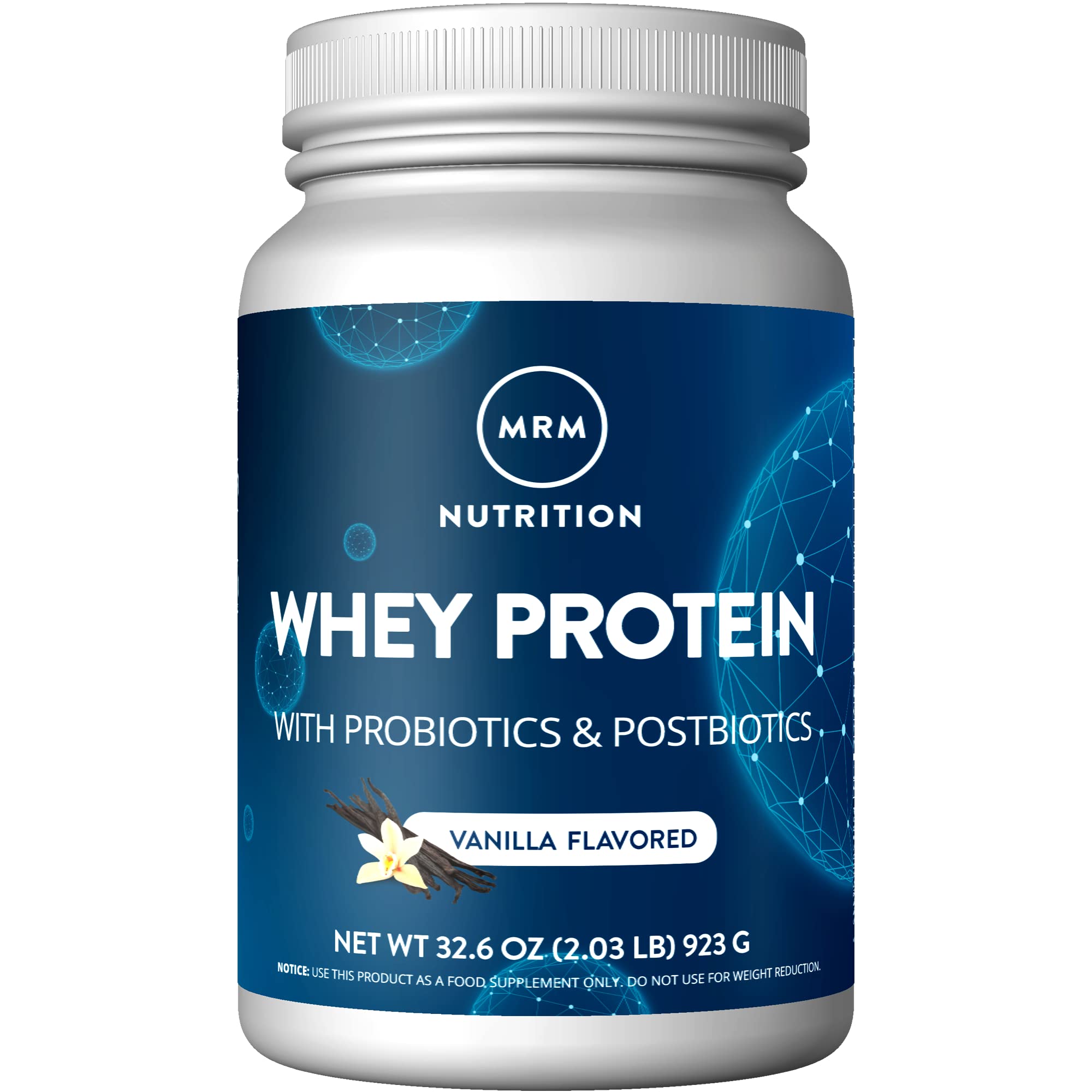 MRM Nutrition Whey Protein | Vanilla Flavored |18g Protein | with 2 Billion probiotics MRM uk supplements