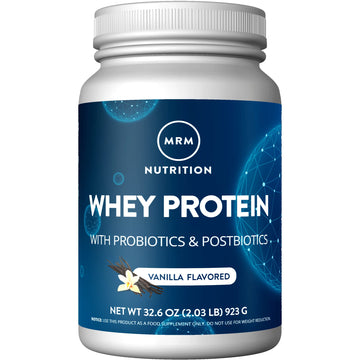 MRM Nutrition Whey Protein | Vanilla Flavored |18g Protein | with 2 Billion probiotics MRM uk supplements