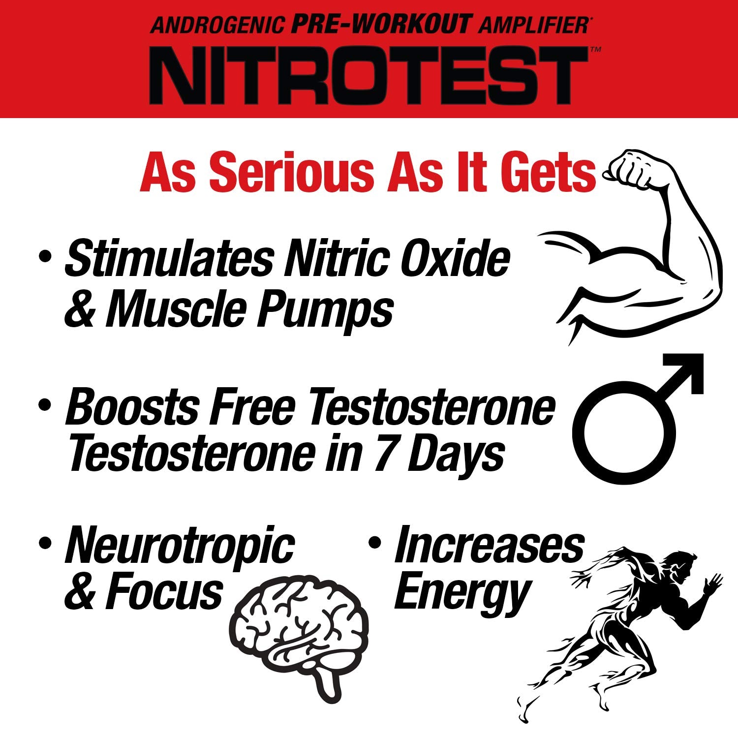 MuscleMeds Nitrotest Pre-Workout Supplement Drink, Boost Nitric Oxide, Testosterone MuscleMeds uk supplements