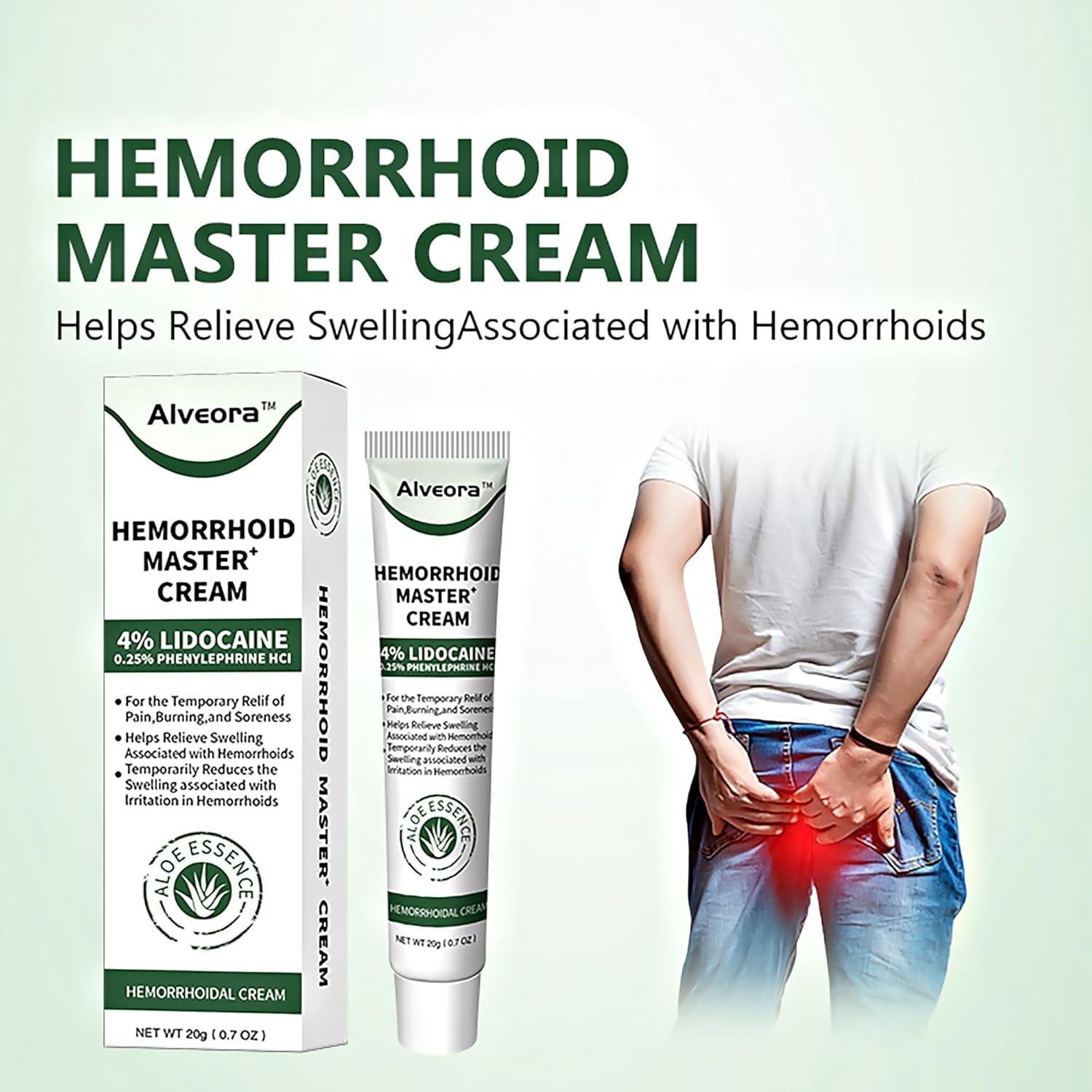 SOLUMIRA Perianal Care Cream, Hemorrhoid & Fissure Ointment with 4 Applicators, Relief Anal Pain, Itching, Swelling, Discomfort, Natural Herbs Fast Acting Ingredients SOLUMIRA uk supplements