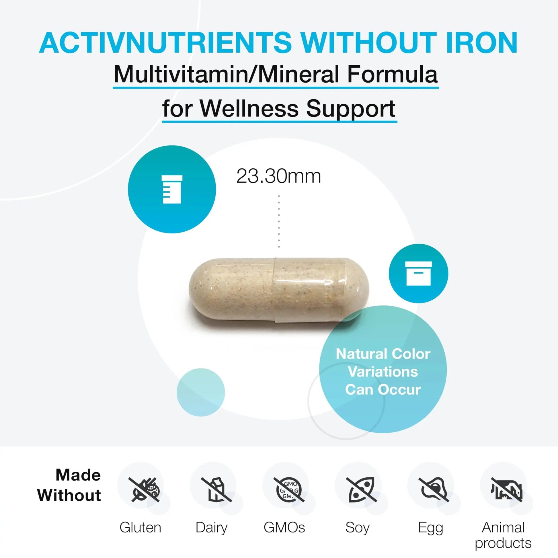 XYMOGEN ActivNutrients Without Iron - Multivitamin Multimineral for Wellness, Immune, Energy and Mood Support XYMOGEN uk supplements