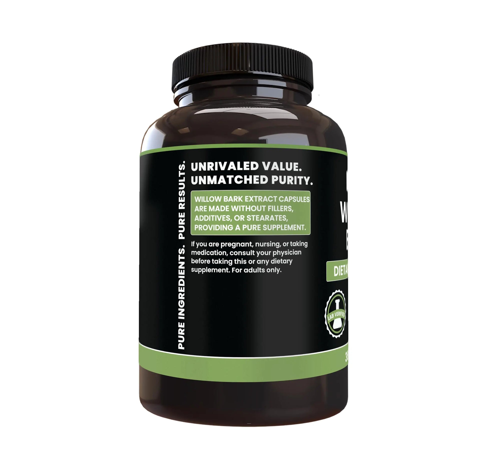 PURE ORIGINAL INGREDIENTS Willow Bark Extract (365 Capsules) No Magnesium Or Rice Fillers, Always Pure, Lab Verified PURE ORIGINAL INGREDIENTS uk supplements