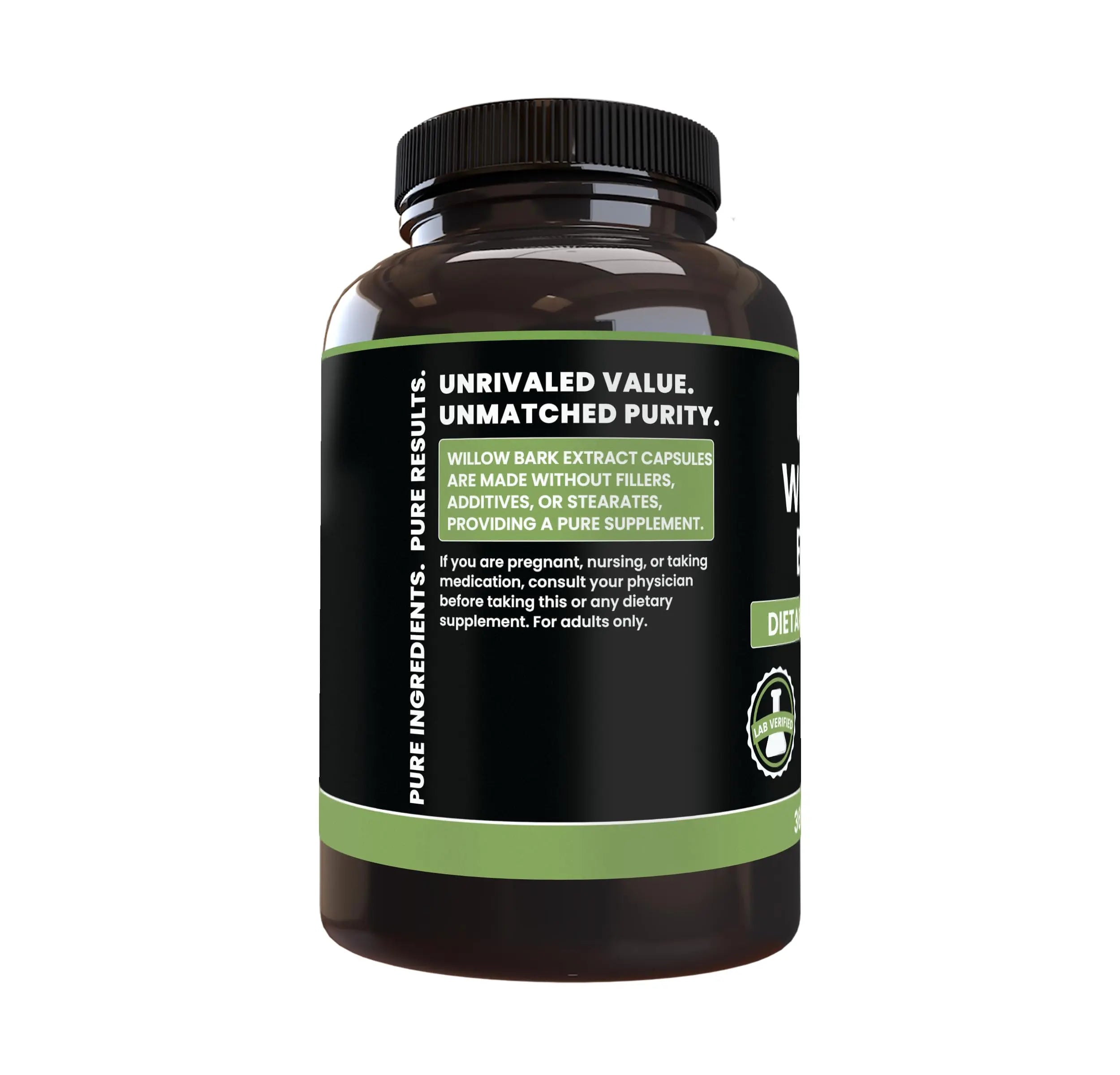PURE ORIGINAL INGREDIENTS Willow Bark Extract (365 Capsules) No Magnesium Or Rice Fillers, Always Pure, Lab Verified PURE ORIGINAL INGREDIENTS uk supplements