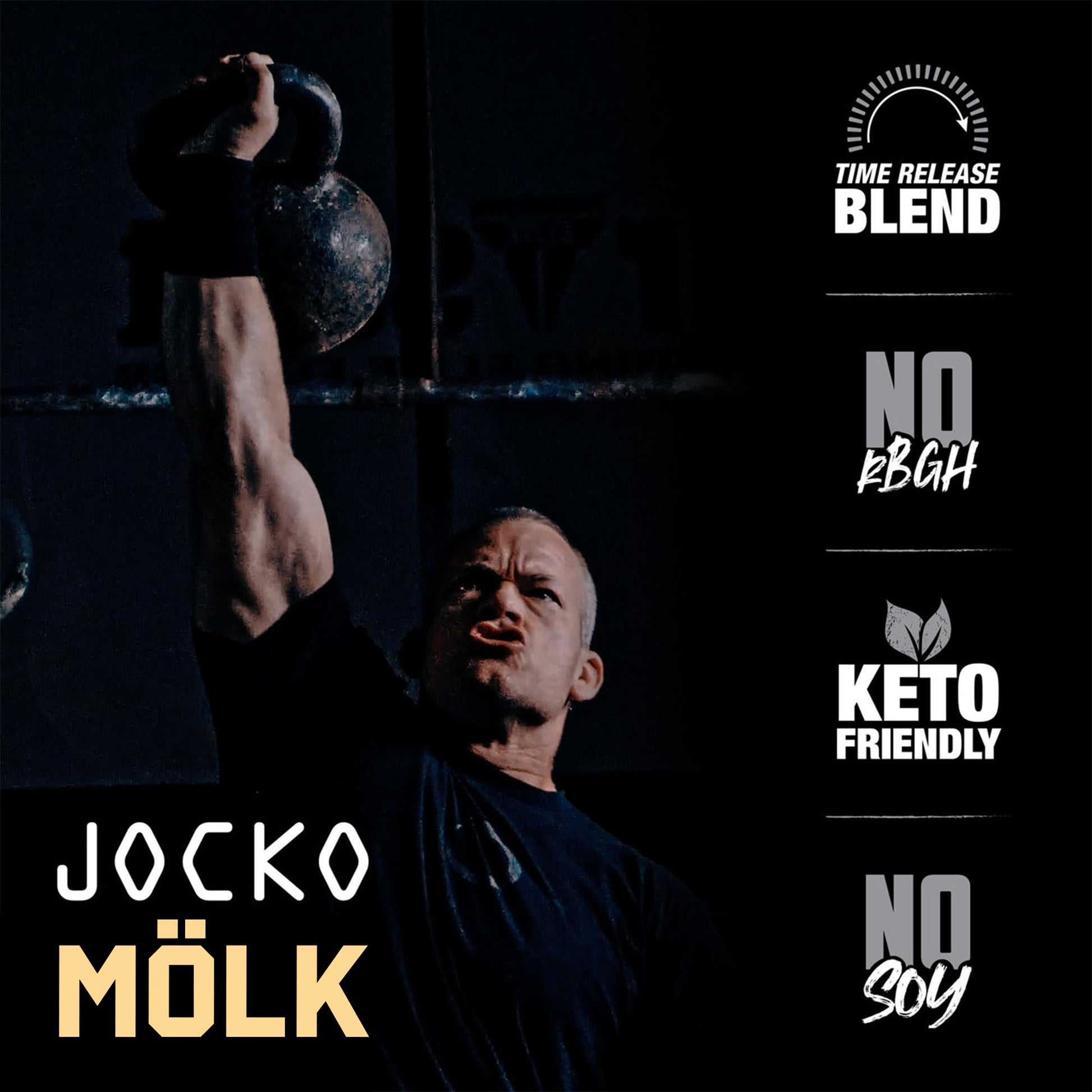 Jocko Mölk Whey Protein Powder (Vanilla) - Keto, Probiotics, Grass Fed, Digestive Enzymes Jocko Fuel uk supplements