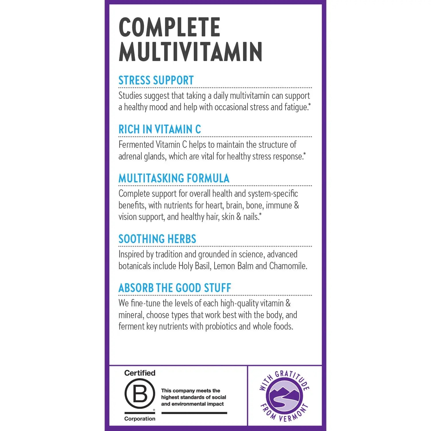 New Chapter Perfect Calm - Daily Multivitamin for Stress & Mood Support with B Vitamins + Holy Basil + Lemon Balm New Chapter uk supplements