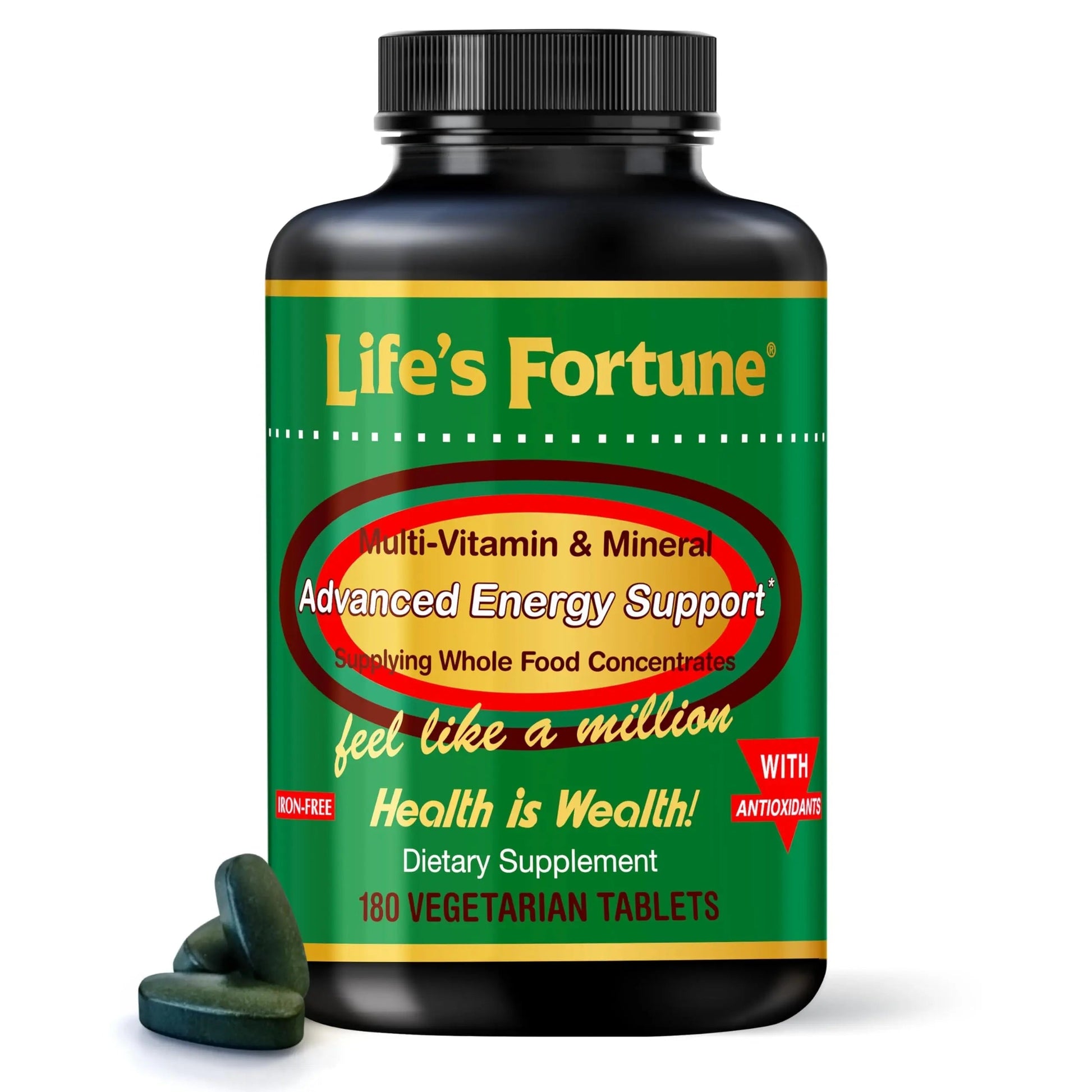 Life's Fortune Multivitamin & Mineral Supplement, Daily Natural Energy Source for Men & Women, with Superfood Greens Life's Fortune uk supplements