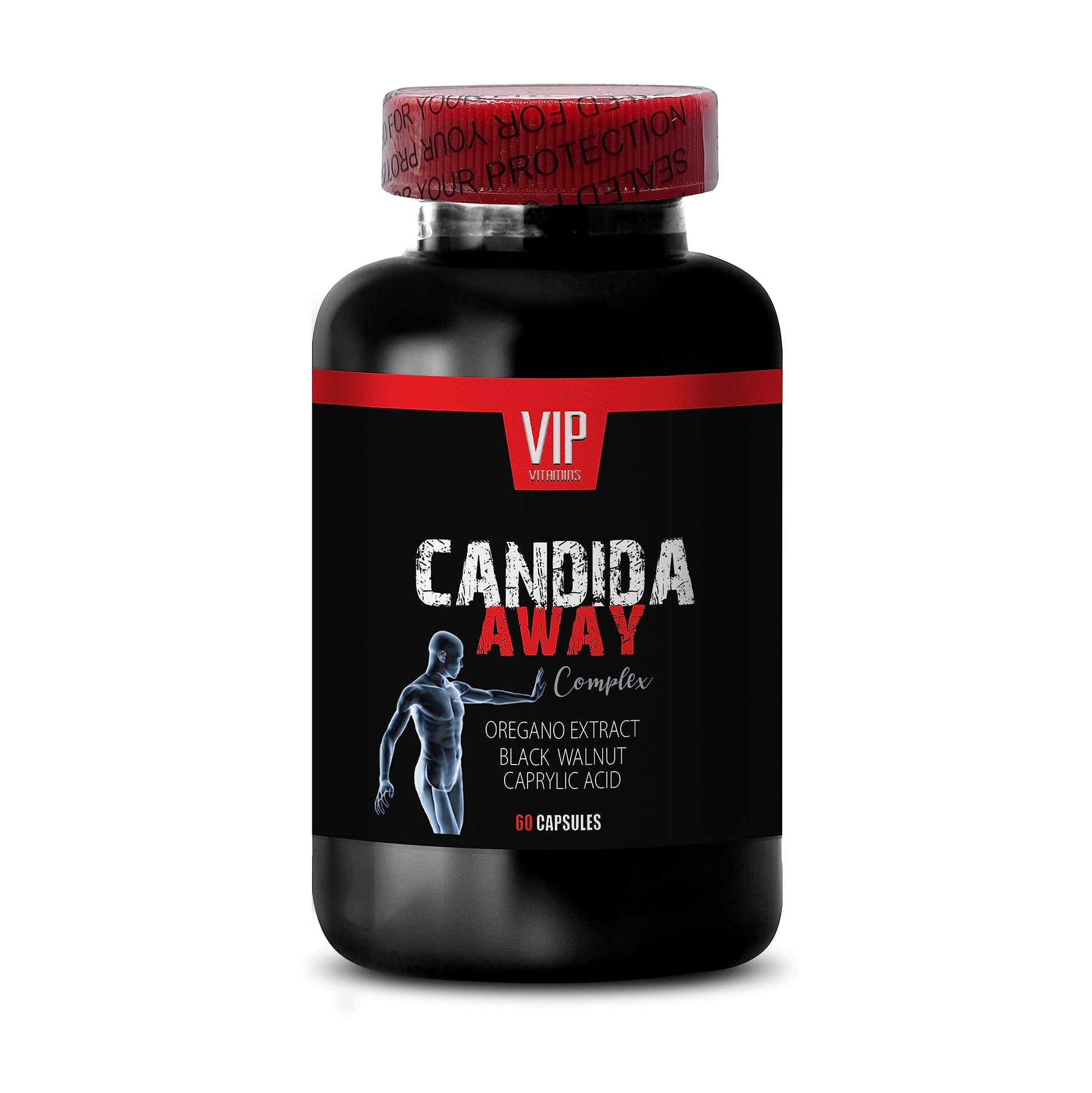 Natural detoxification Supplement - Candida Away Extra Strength Formula - Candida Support - Digestive AID VIP VITAMINS uk supplements