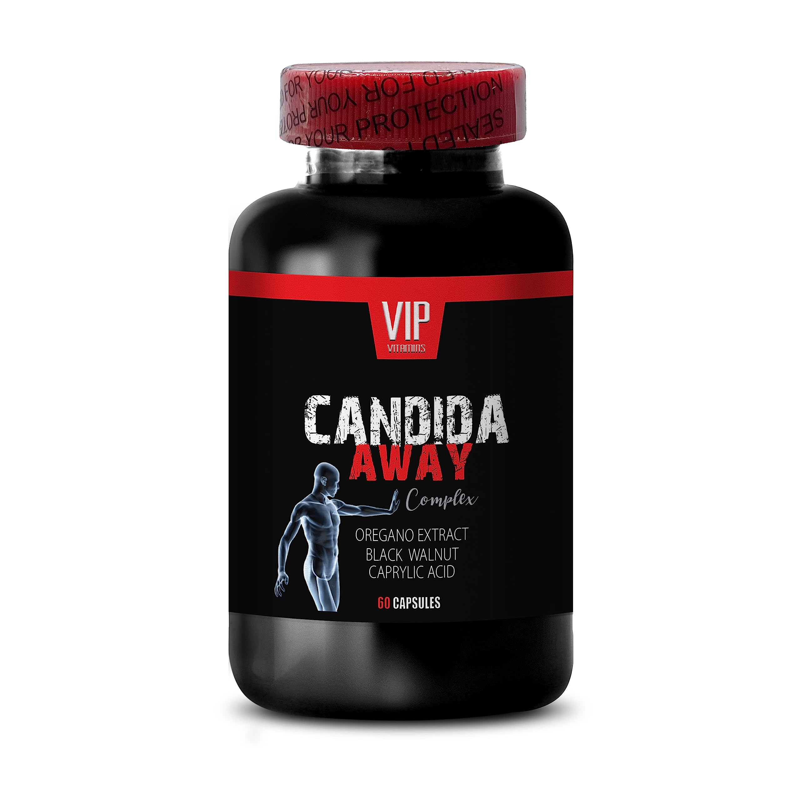 Natural detoxification Supplement - Candida Away Extra Strength Formula - Candida Support - Digestive AID VIP VITAMINS uk supplements