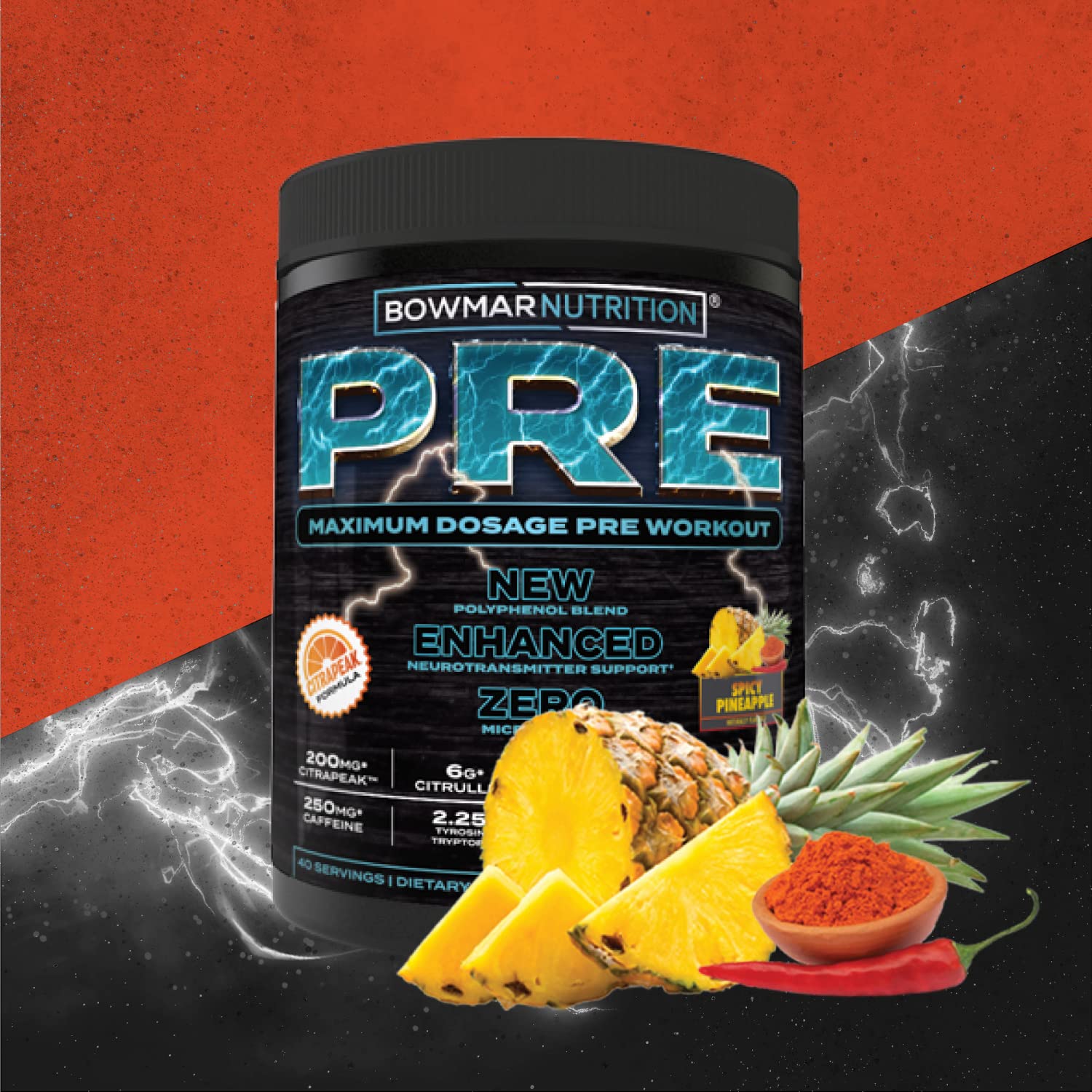 Bowmar Nutrition Pre Workout with Stimulants, Pre Workout Powder, Pump Supplement BOWMAR NUTRITION uk supplements