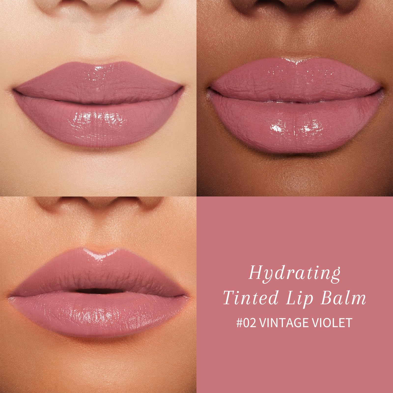 bayfree Tinted Lip Balm Plumper, Glossy, Pump Lips, Lightweight, Moisturize & Tint with Jojoba Seed Oil, Vegan Lipbalm Lip Care, Vintage Violet bayfree uk supplements