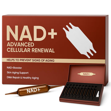 NAD Advanced Cellular Renewal - 1200mg NAD Supplement for Skin Aging Support Energy & Focus - 10 Vials (1) ARSYCHLL uk supplements