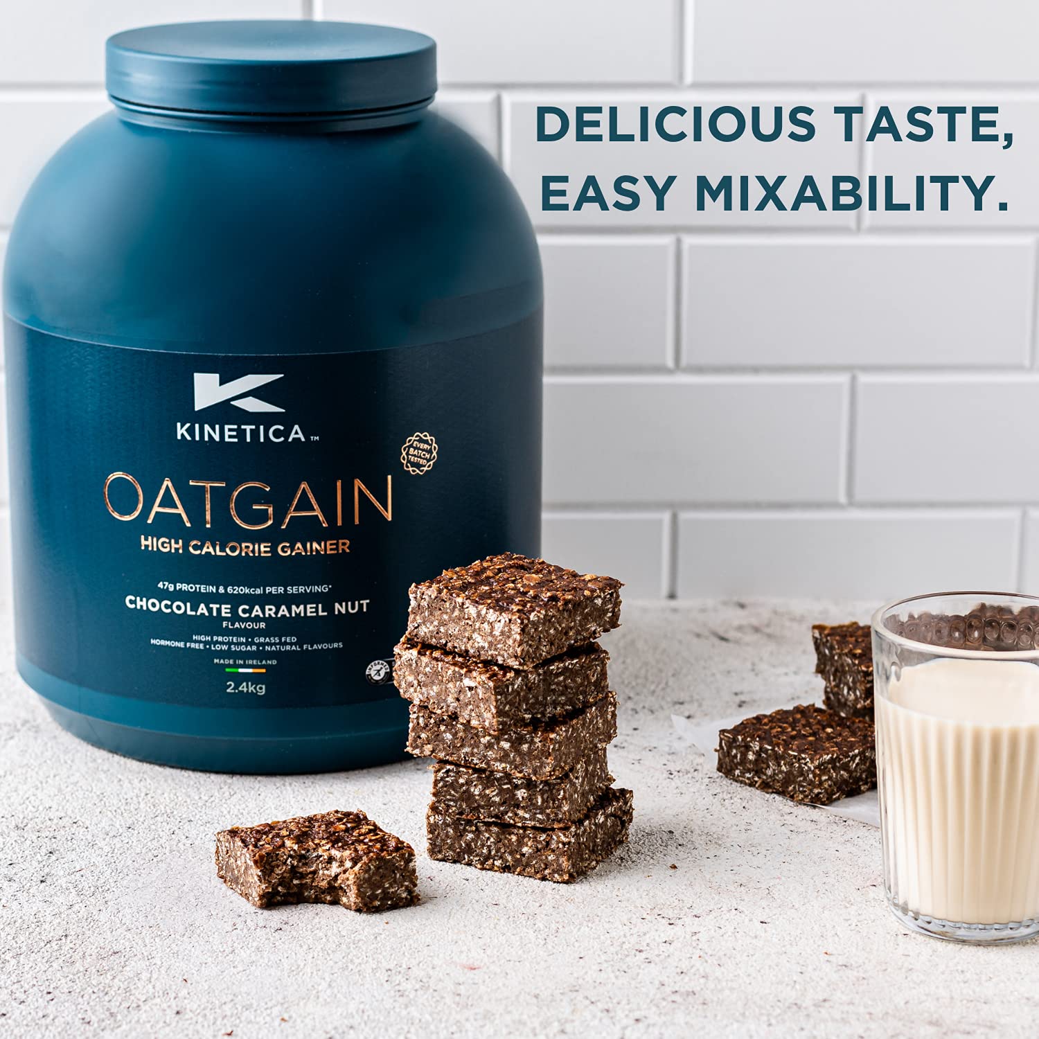 Kinetica OatGain Weight Gainer 600+ Calories & 47g Protein per Serving, 2.4 kg Kinetica uk supplements