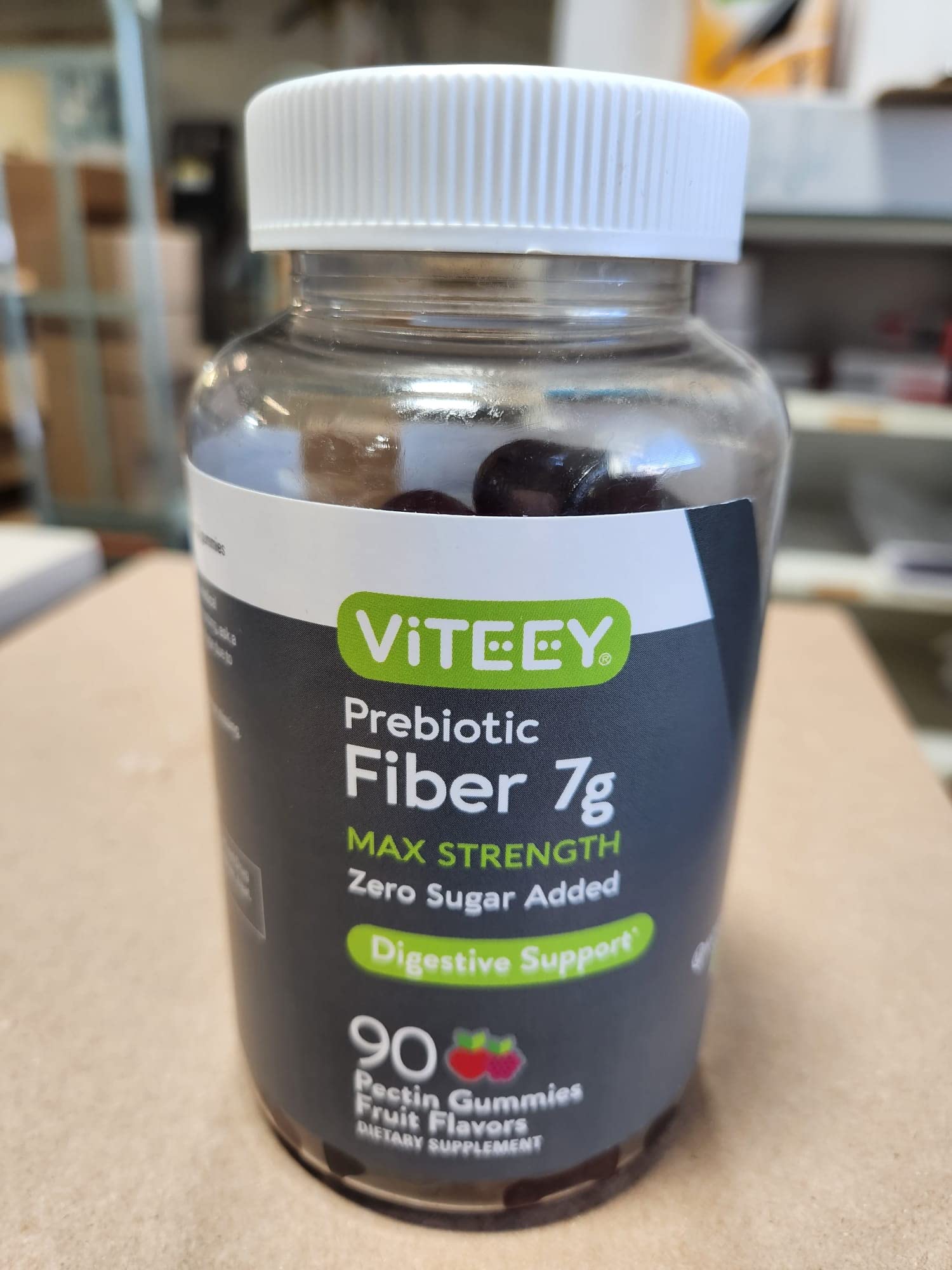 Prebiotic Fiber Gummies 7G Extra Strength [Zero Sugar Added] Digestive Heath Regularity Viteey uk supplements