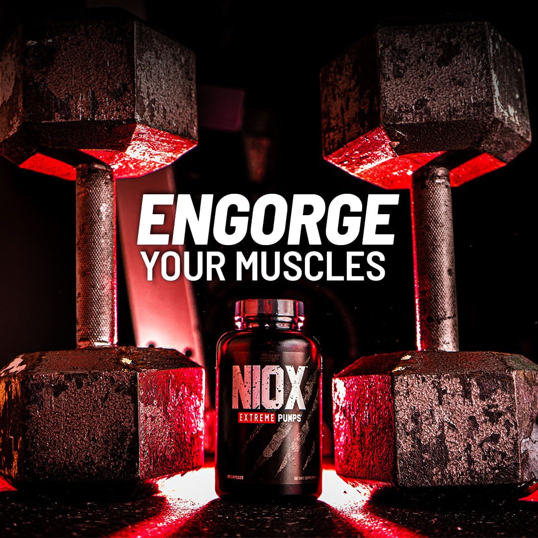 Nutrex Research NIOX Extreme Pumps - 180-Count Pre-Workout Pump Supplement Nutrex Research uk supplements