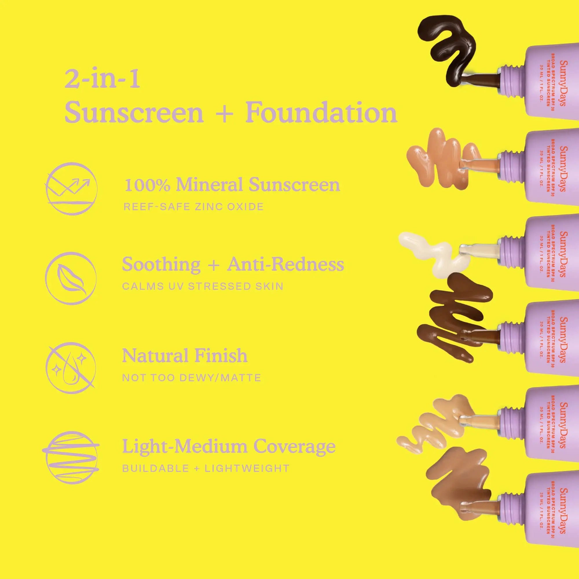 Tower 28 SunnyDays SPF 30 Tinted Moisturizer - 2-in-1 Buildable Coverage Foundation + Mineral Sunscreen for Face - Zinc Oxide, Aloe & Prickly Pear for Sensitive Skin - 15/Light Warm (1 oz) Tower 28 uk supplements