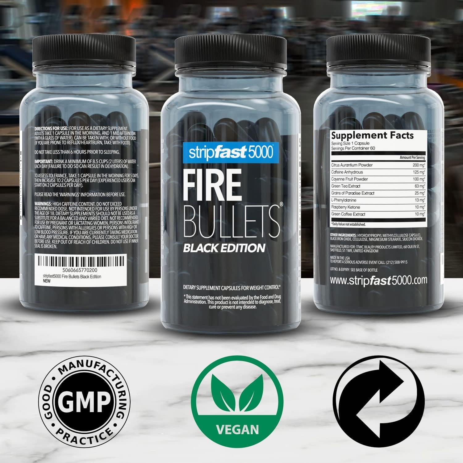 stripfast5000 Fire Bullets Max Strength Black Edition for Women and Men stripfast5000 uk supplements