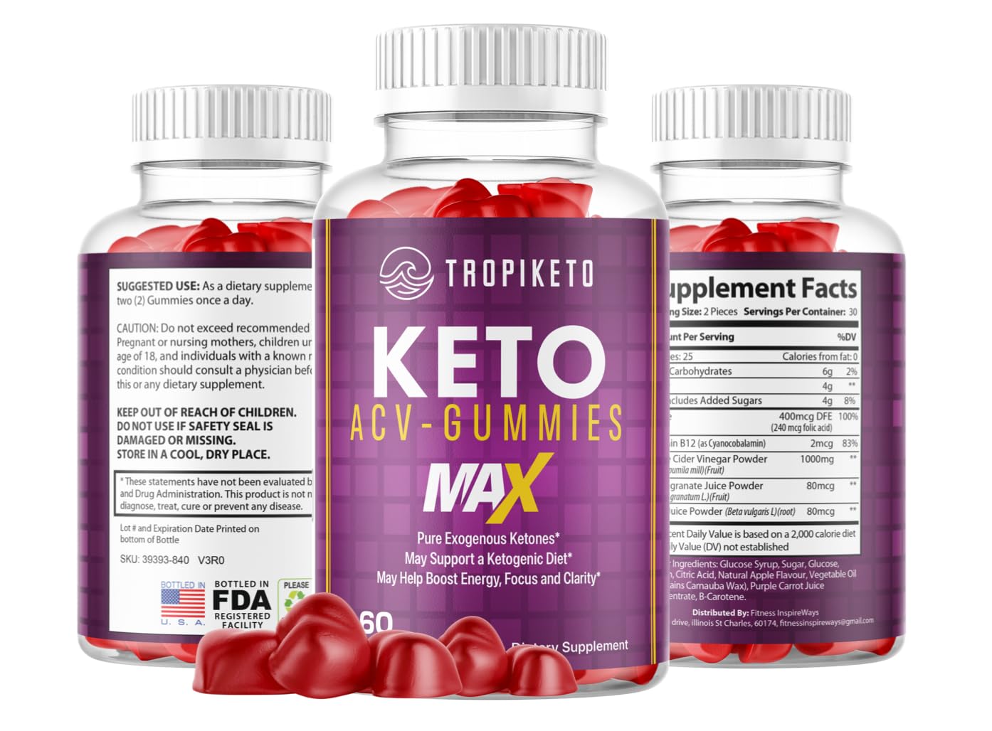 Fitness InspireWays TropiKeto Max Gummies - Tropi Keto ACV Max Gummies - Tropi Keto Fitness InspireWays uk supplements