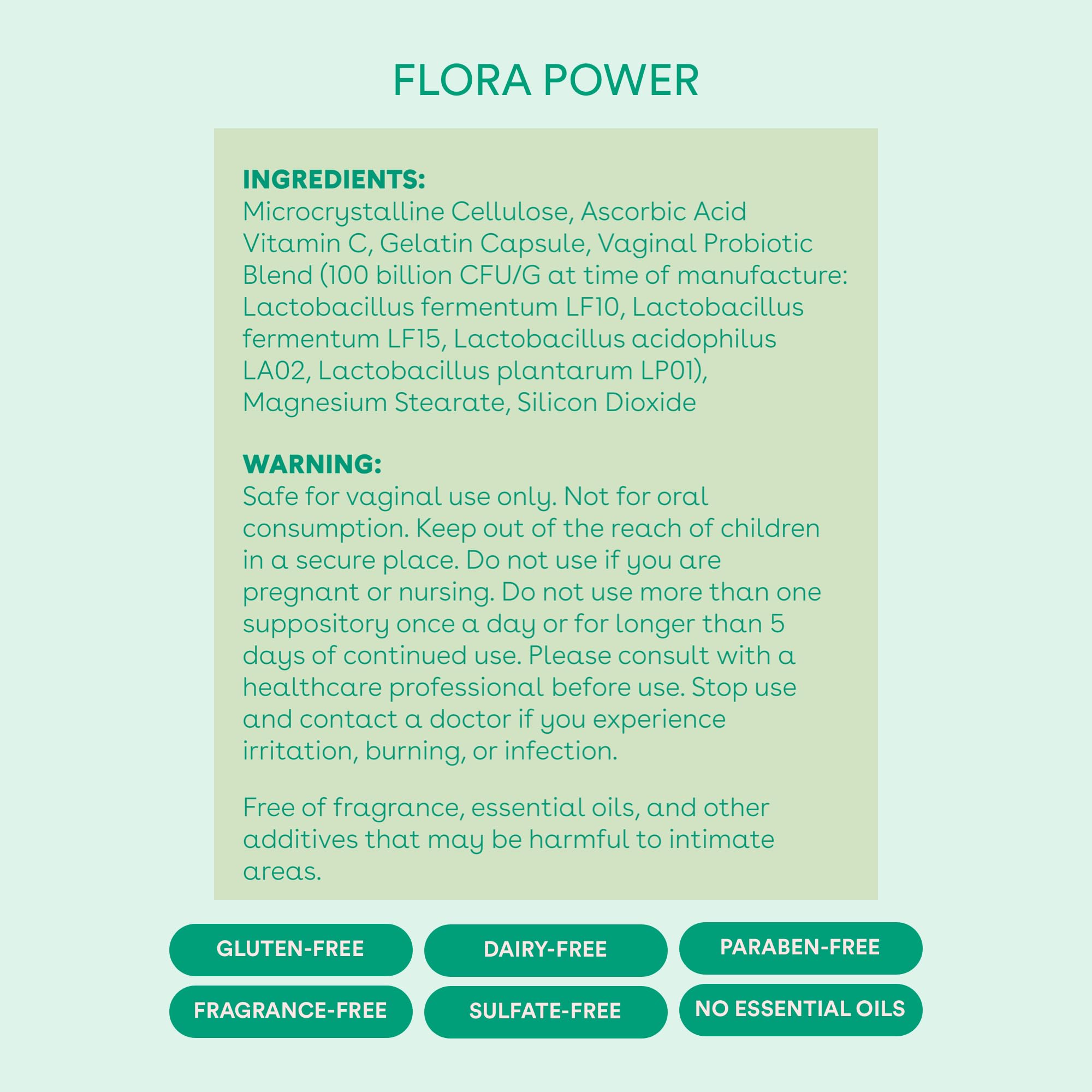 Love Wellness Flora Power & Good Girl Probiotics | Vaginal Suppositories & Prebiotics for Women Love Wellness uk supplements