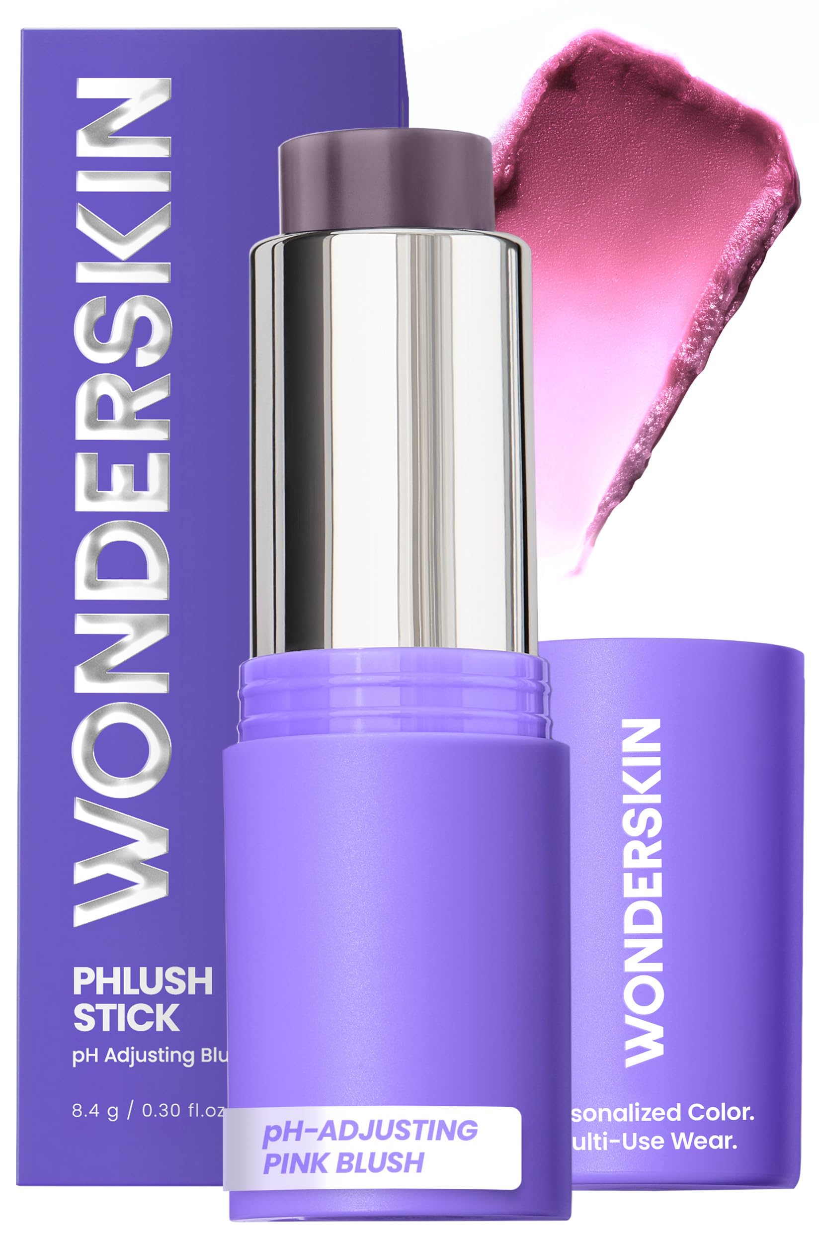 Wonderskin Cream Blush Stick pH-Activated - pHlush Stick Multi-Use, Blush for Cheeks and Lips, Cooling Nourishing Color-Adjusting Makeup Wonderskin uk supplements