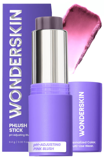 Wonderskin Cream Blush Stick pH-Activated - pHlush Stick Multi-Use, Blush for Cheeks and Lips, Cooling Nourishing Color-Adjusting Makeup Wonderskin uk supplements