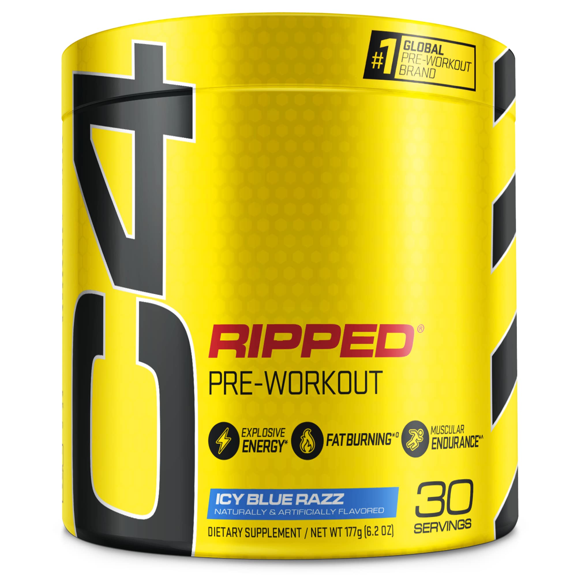 Cellucor C4 Ripped Pre Workout Powder ICY Blue Razz | Creatine Free + Sugar Free Cellucor uk supplements