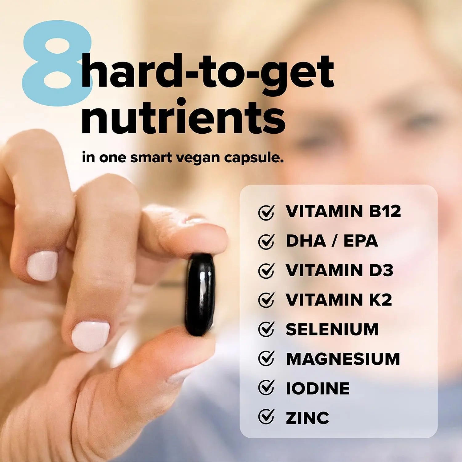 Complement Essential Vegan Multivitamin for Men & Women (60 Servings, 180 Capsules) with Omega-3 DHA & EPA, B12, Vitamin D3 & K2 Complement uk supplements