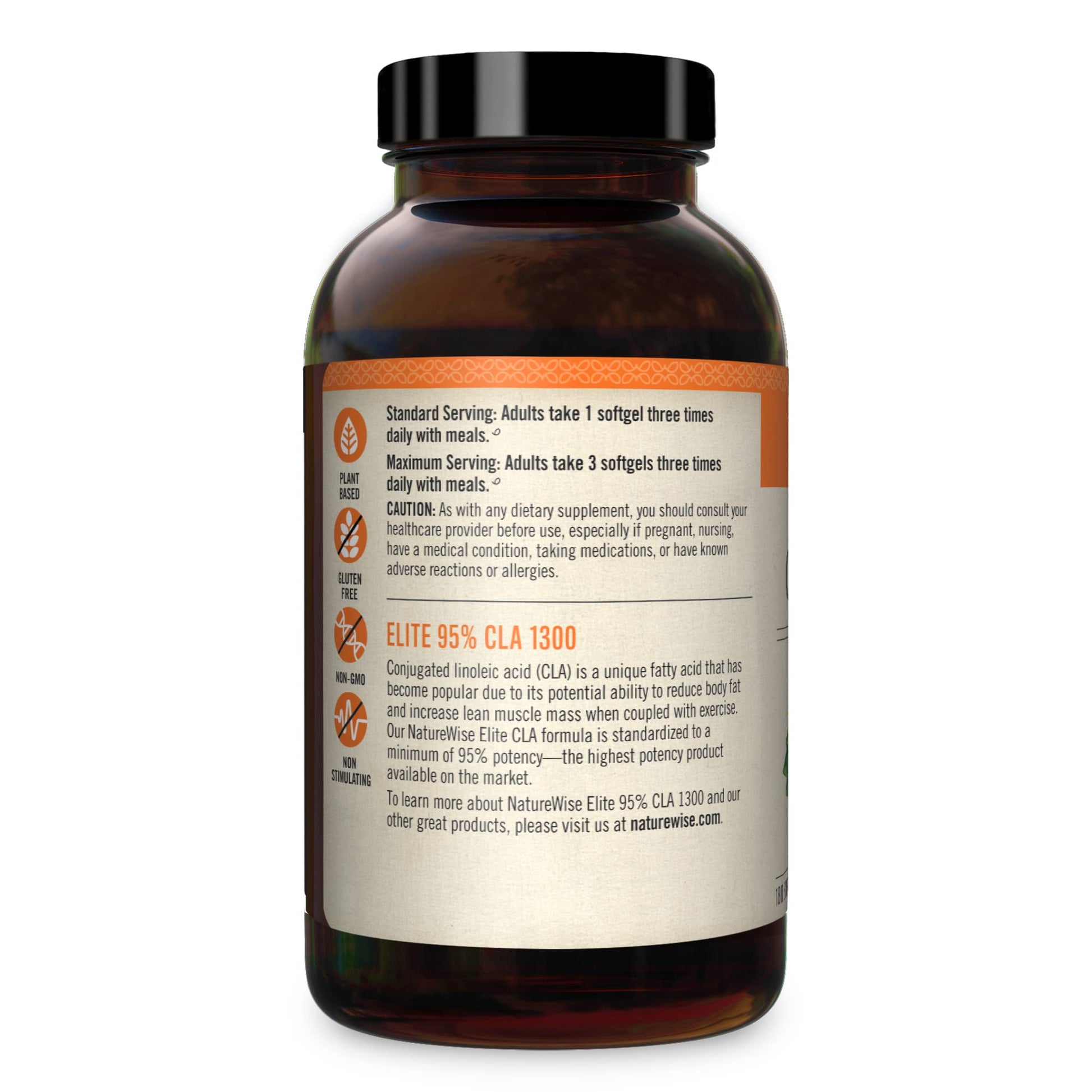 NatureWise Elite CLA 1300 Maximum Potency, 95% CLA Safflower Oil Workout Supplement NatureWise uk supplements
