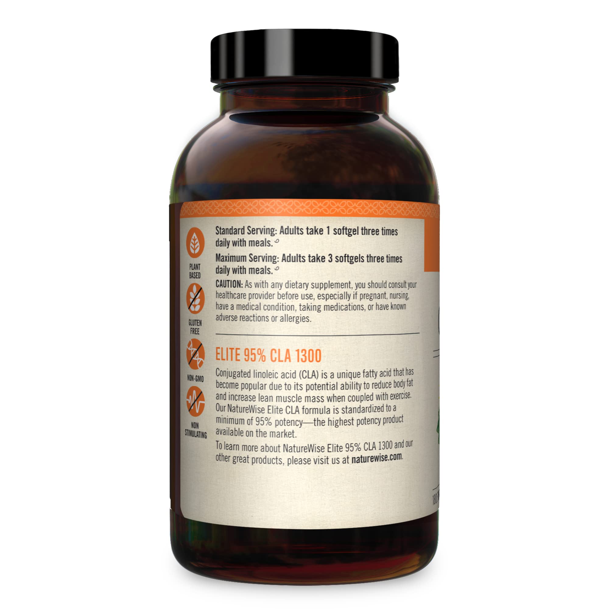 NatureWise Elite CLA 1300 Maximum Potency, 95% CLA Safflower Oil Workout Supplement NatureWise uk supplements