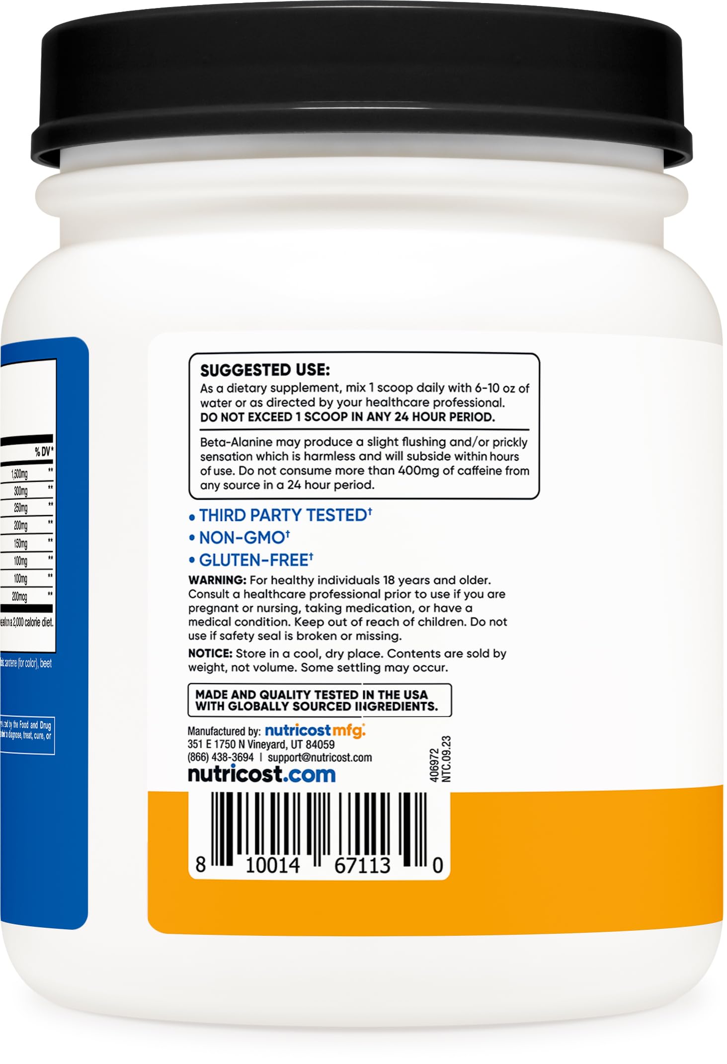Nutricost Pre-X Xtreme PreWorkout Powder Complex, Peach Mango, 60 Servings, Vegetarian Nutricost uk supplements