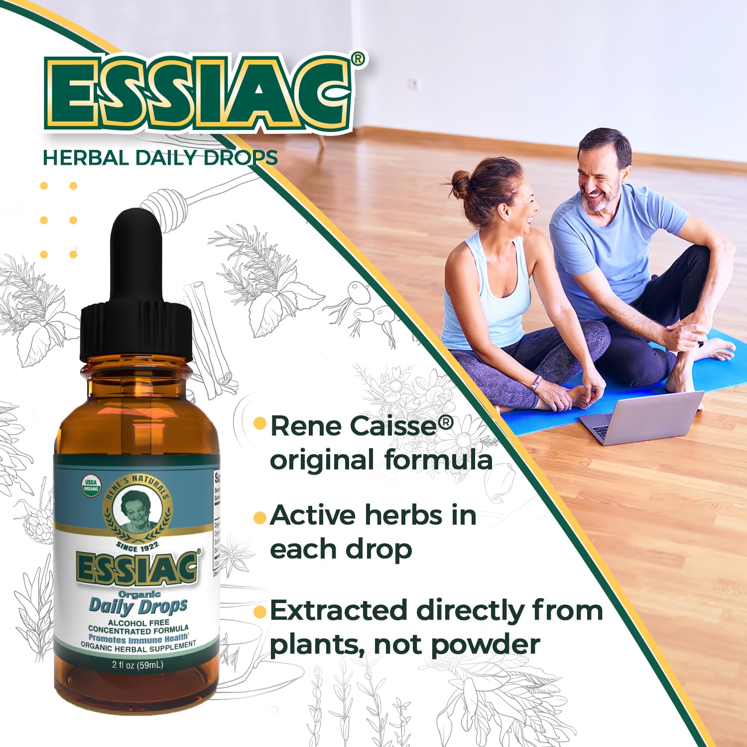 Essiac All-Natural Tea Powder & Organic Wild-Crafted Daily Drops | Detoxify Liver, Blood & Lymph Node Essiac uk supplements