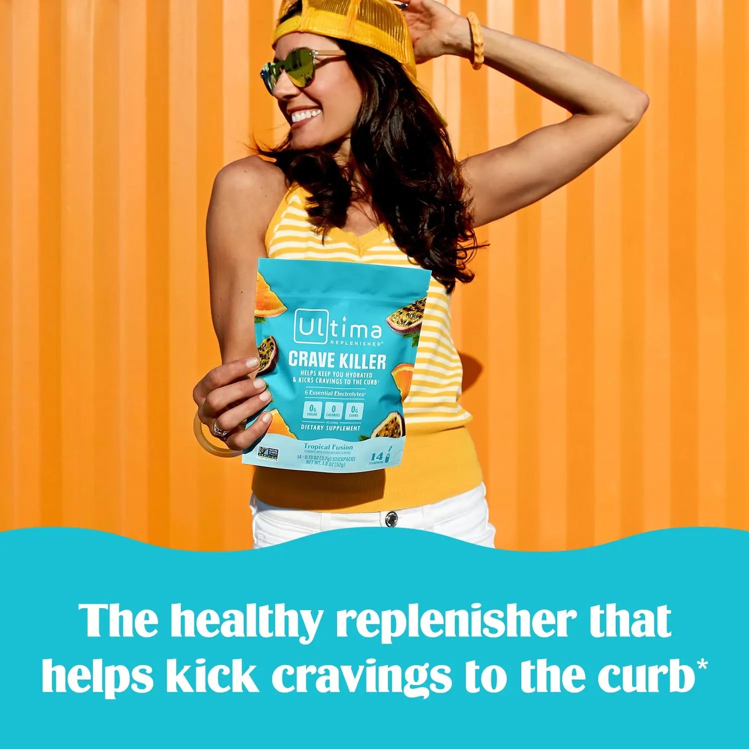 Ultima Replenisher Crave Killer Supplement and Electrolytes Powder – Tropical Fusion, 14 Stickpacks – Hydration Packets that Kick Cravings to The Curb Ultima Replenisher uk supplements